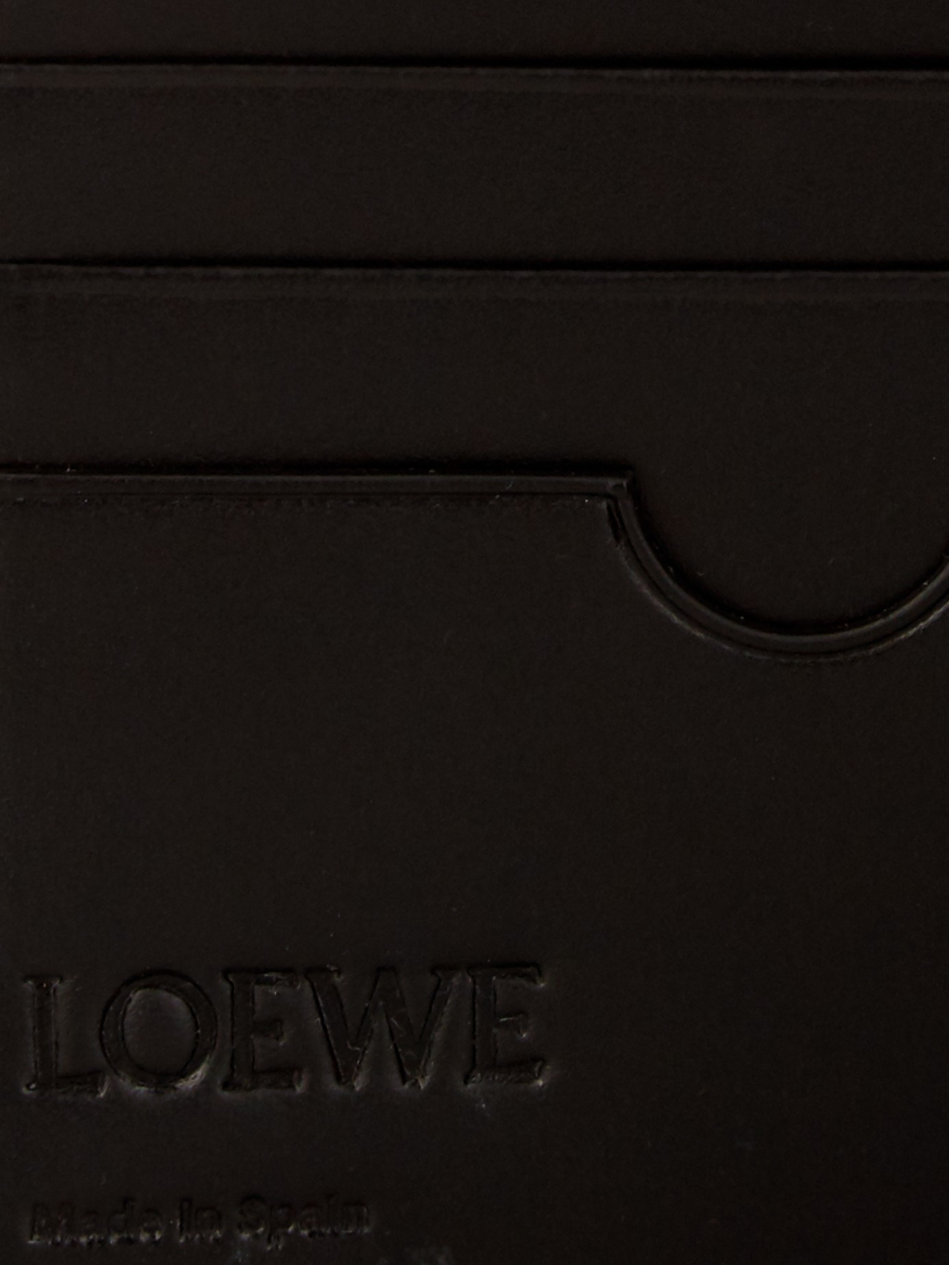 Loewe Textured Leather Passport Holder in Black for Men Lyst