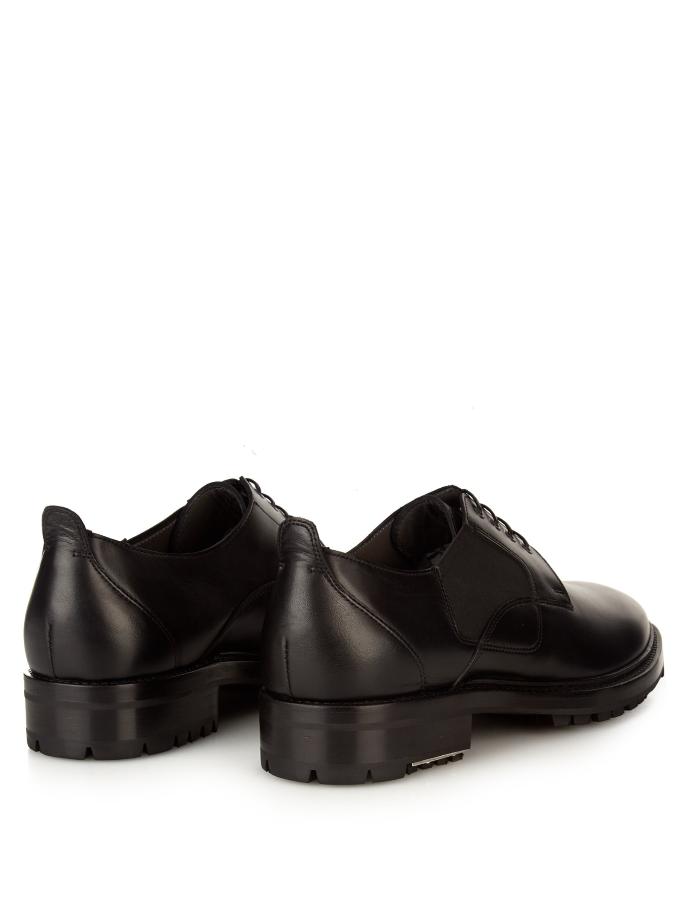 Lanvin Lace-up Leather Derby Shoes in Black for Men | Lyst