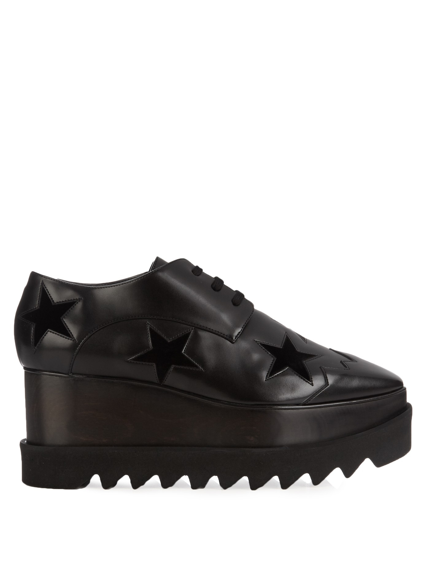 faux leather platform shoes