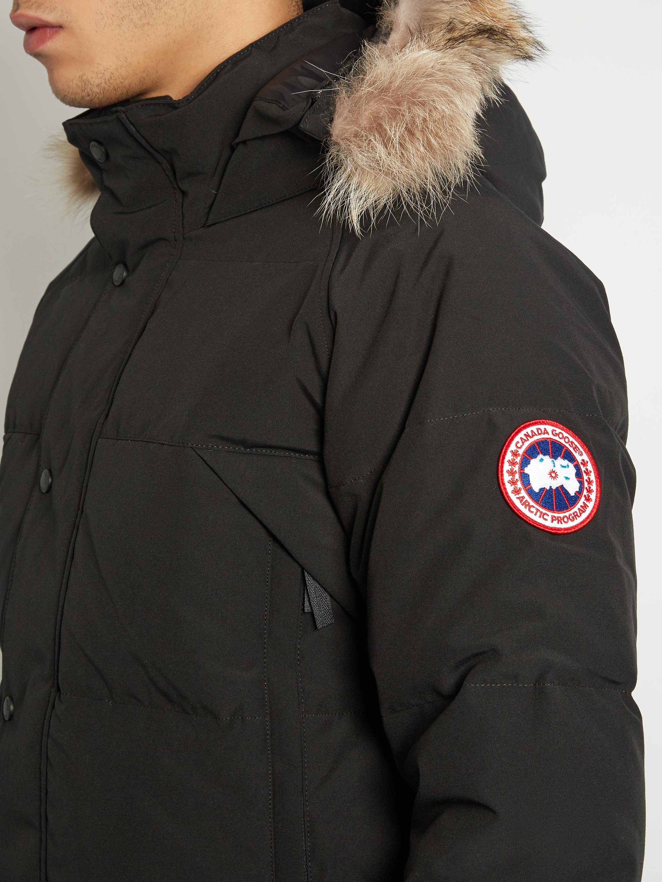 Canada Goose Emory Furtrimmed Down Parka in Black for Men Lyst
