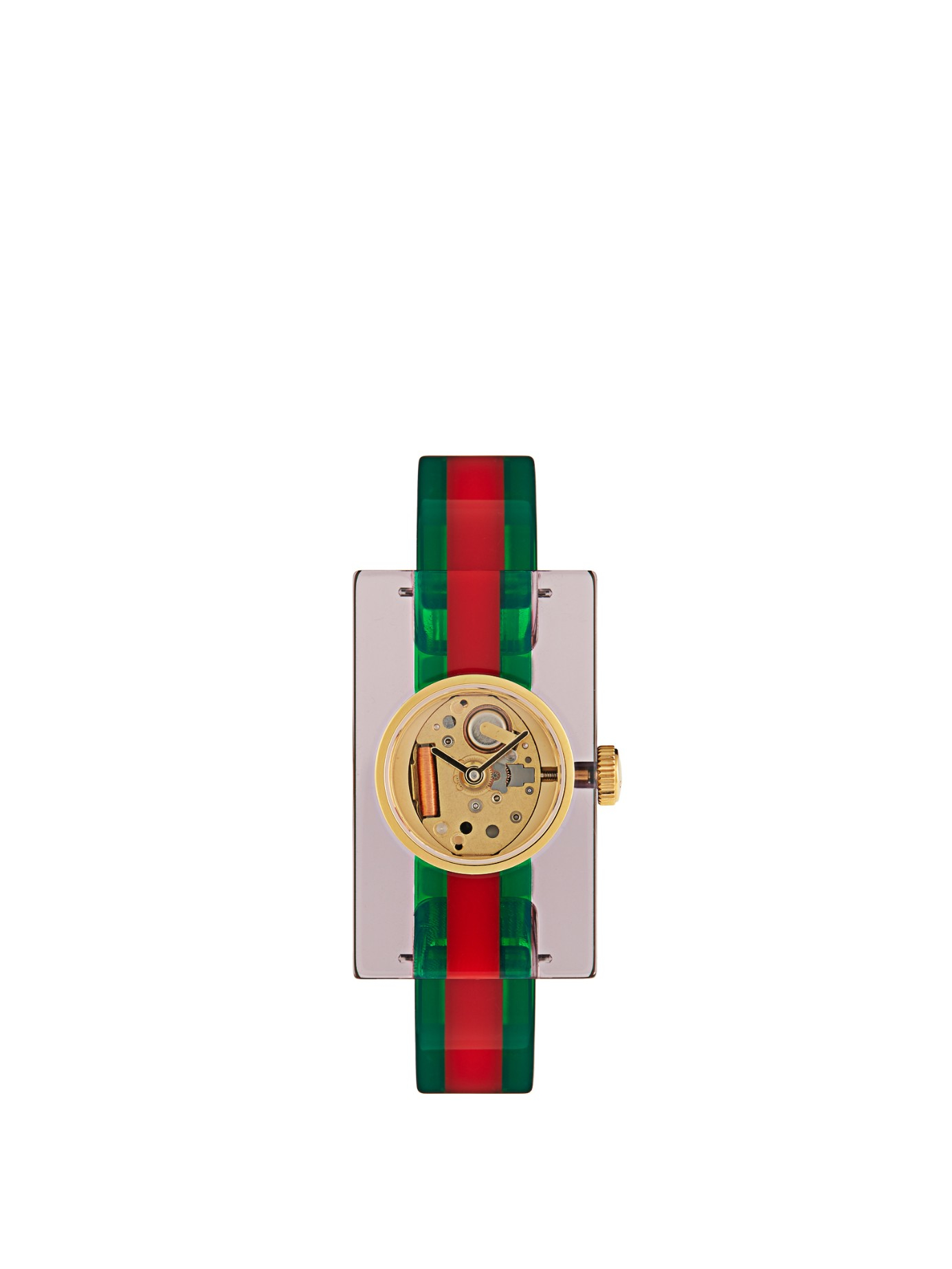 Gucci Vintage Web Plexiglass Watch | Lyst