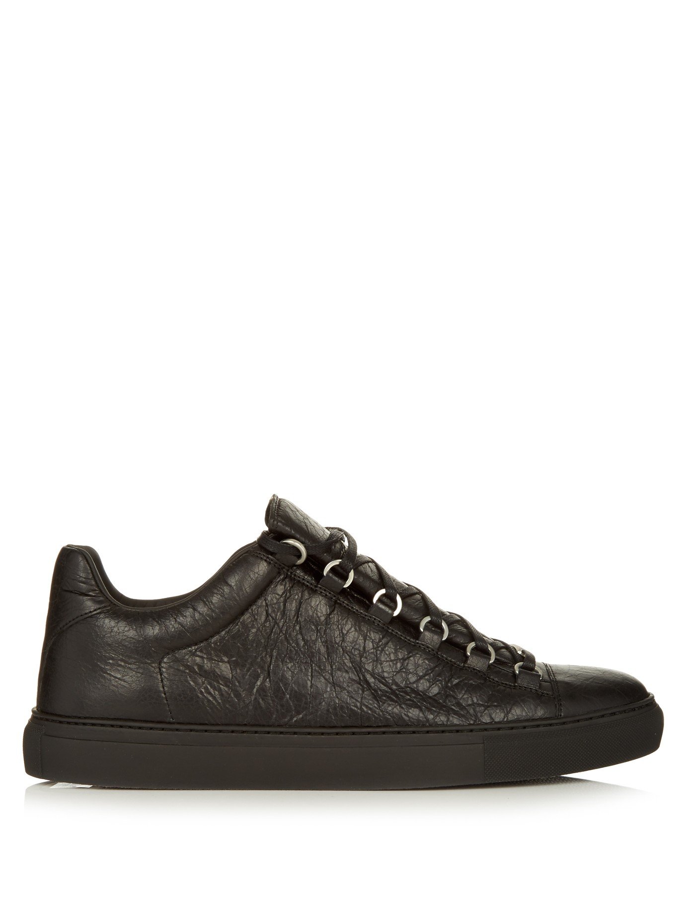 Balenciaga Arena Low-top Leather Trainers in Black for Men | Lyst