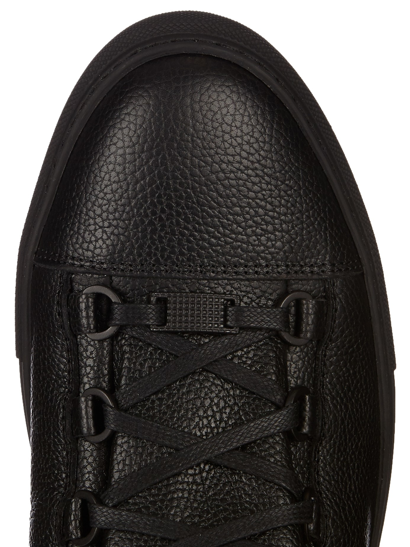 mens black balenciaga arena low