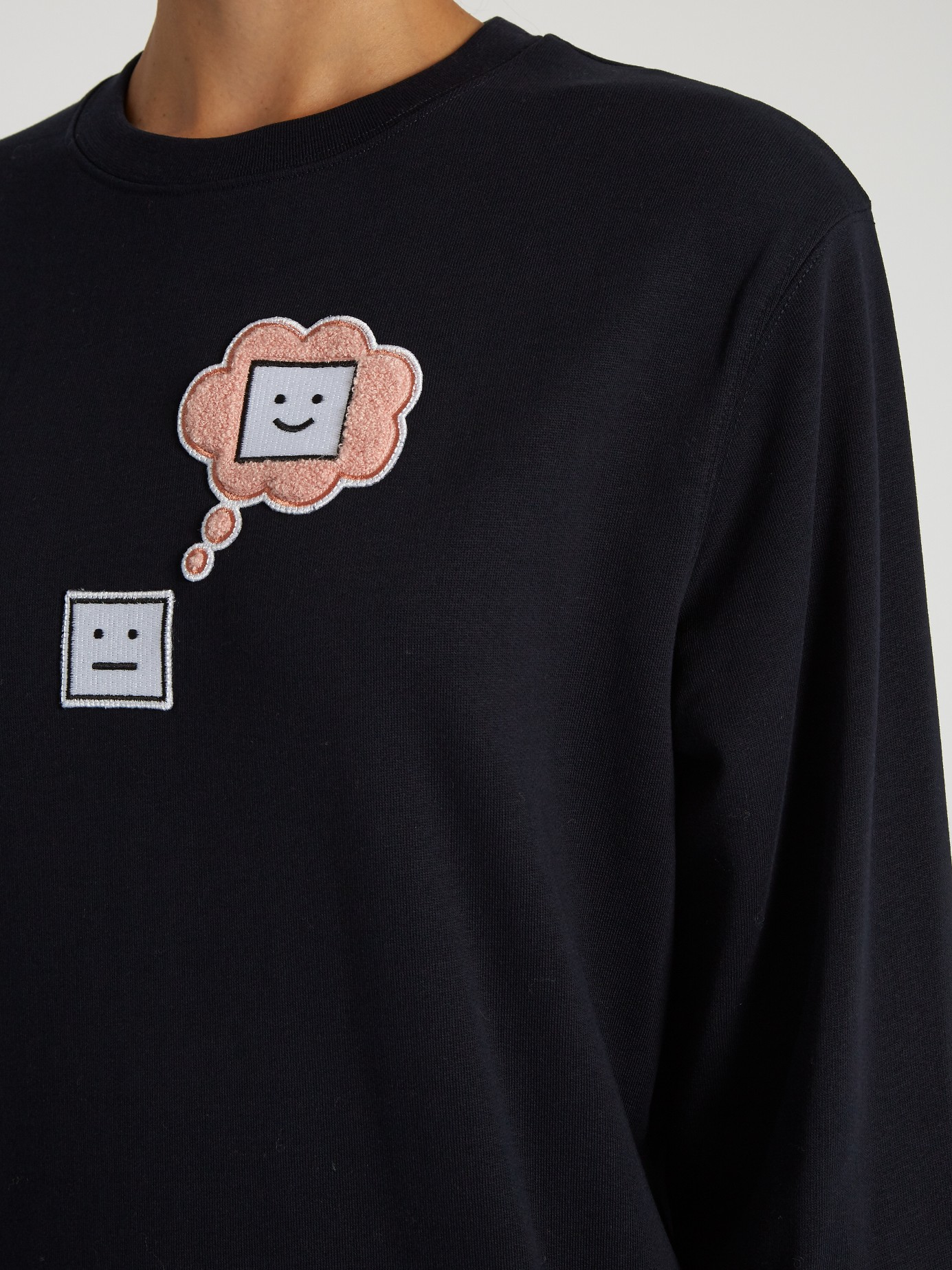 acne studios emoji sweatshirt