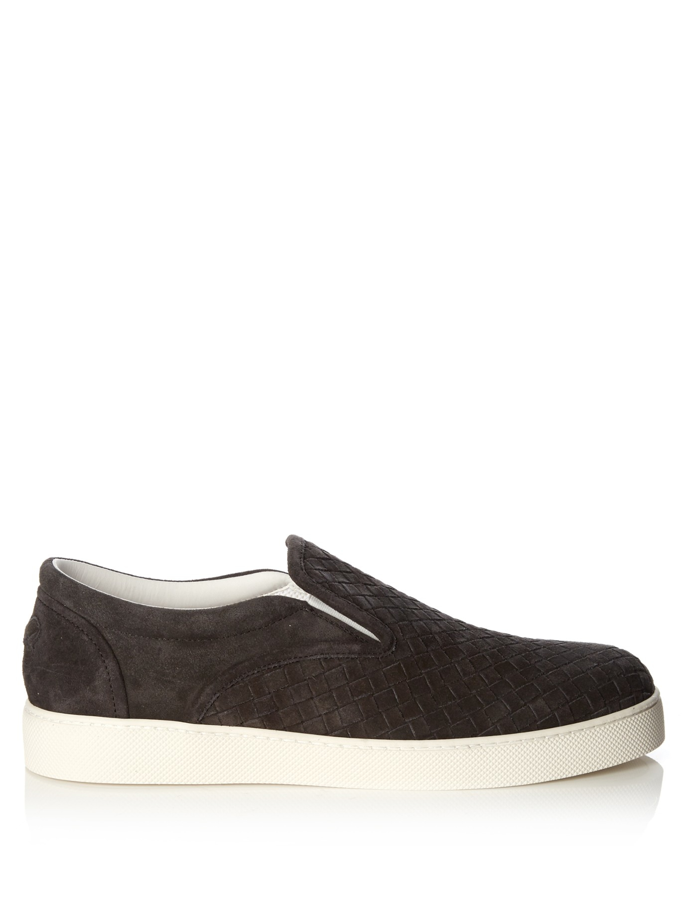 Bottega Veneta Gray Suede Shoes Men Bottega Veneta Gray Suede Shoes Men