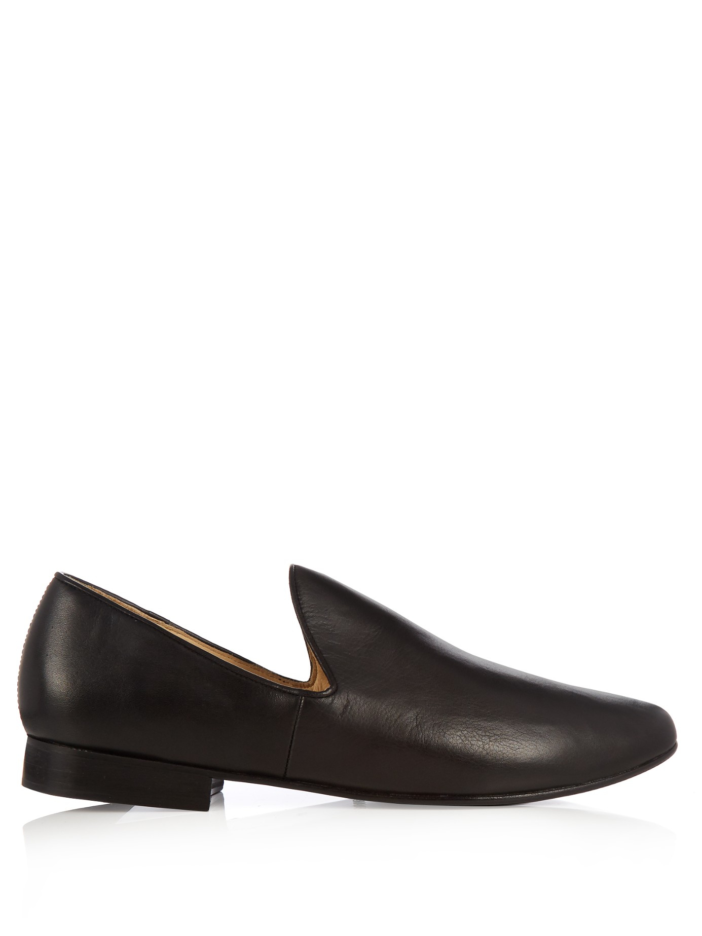 Lemaire Soft-leather Loafers in Black for Men | Lyst