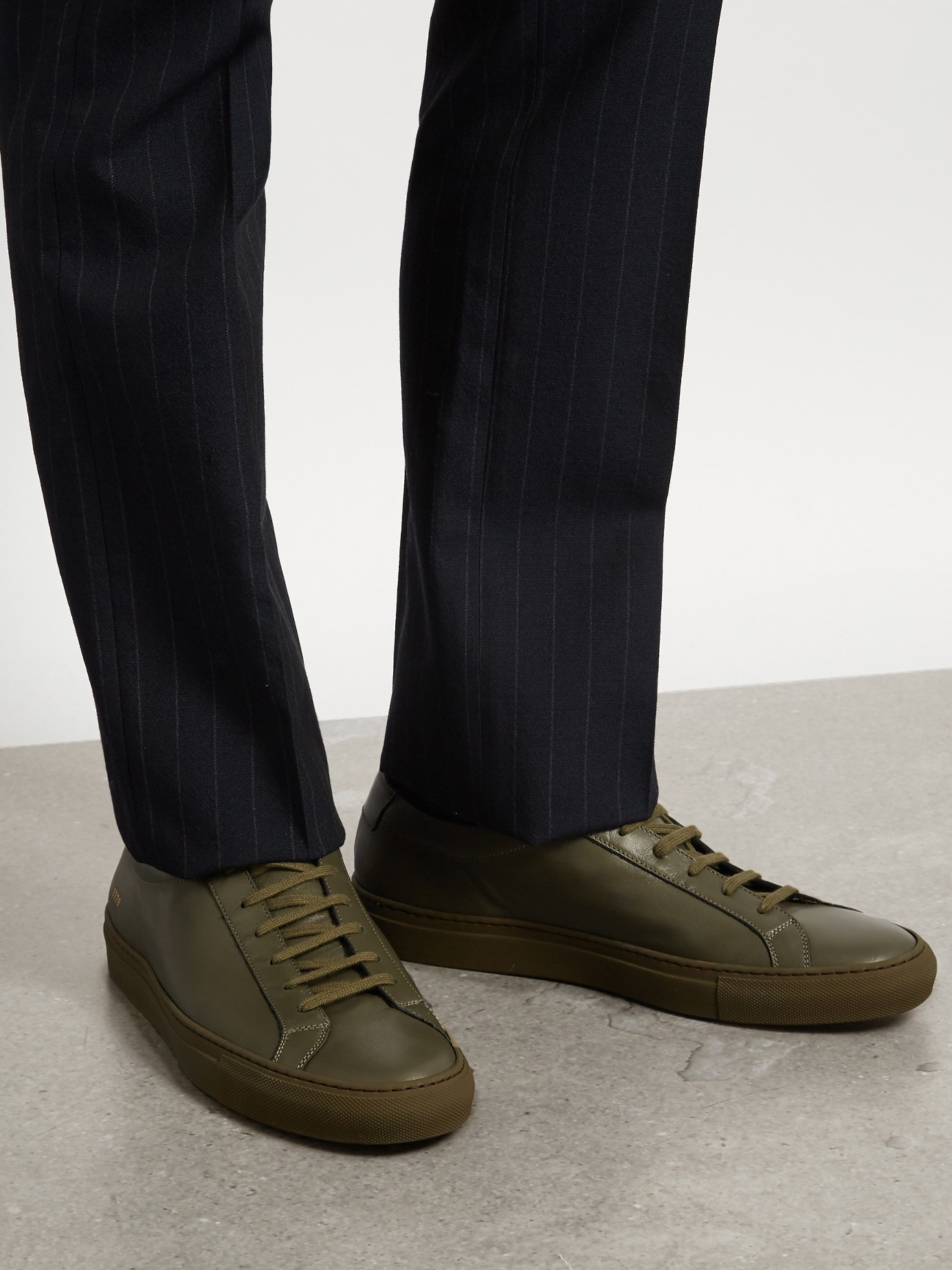 Common Projects Army Green Leather 