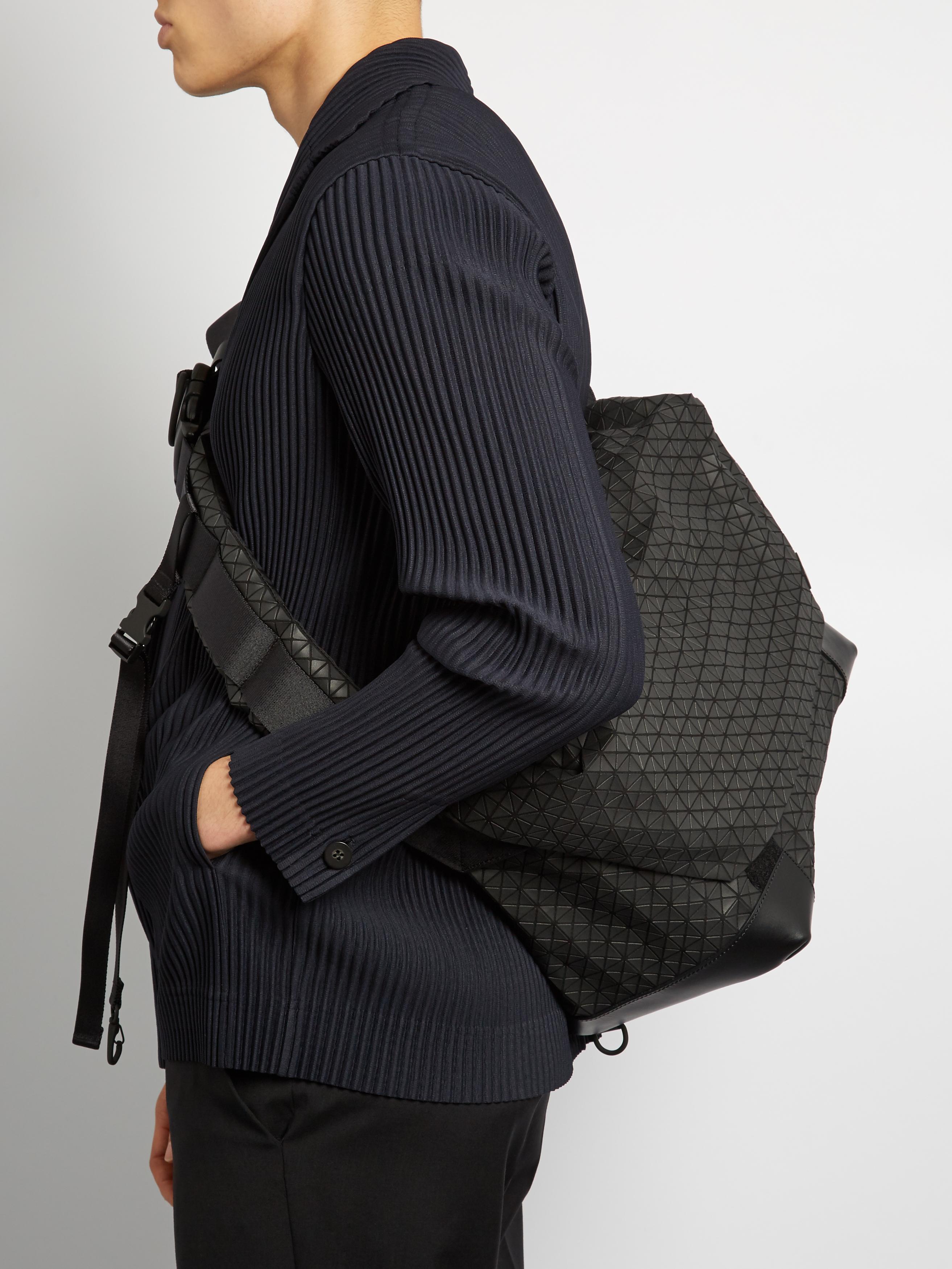 Lyst - Bao Bao Issey Miyake Triangular Panels Messenger Bag in Black