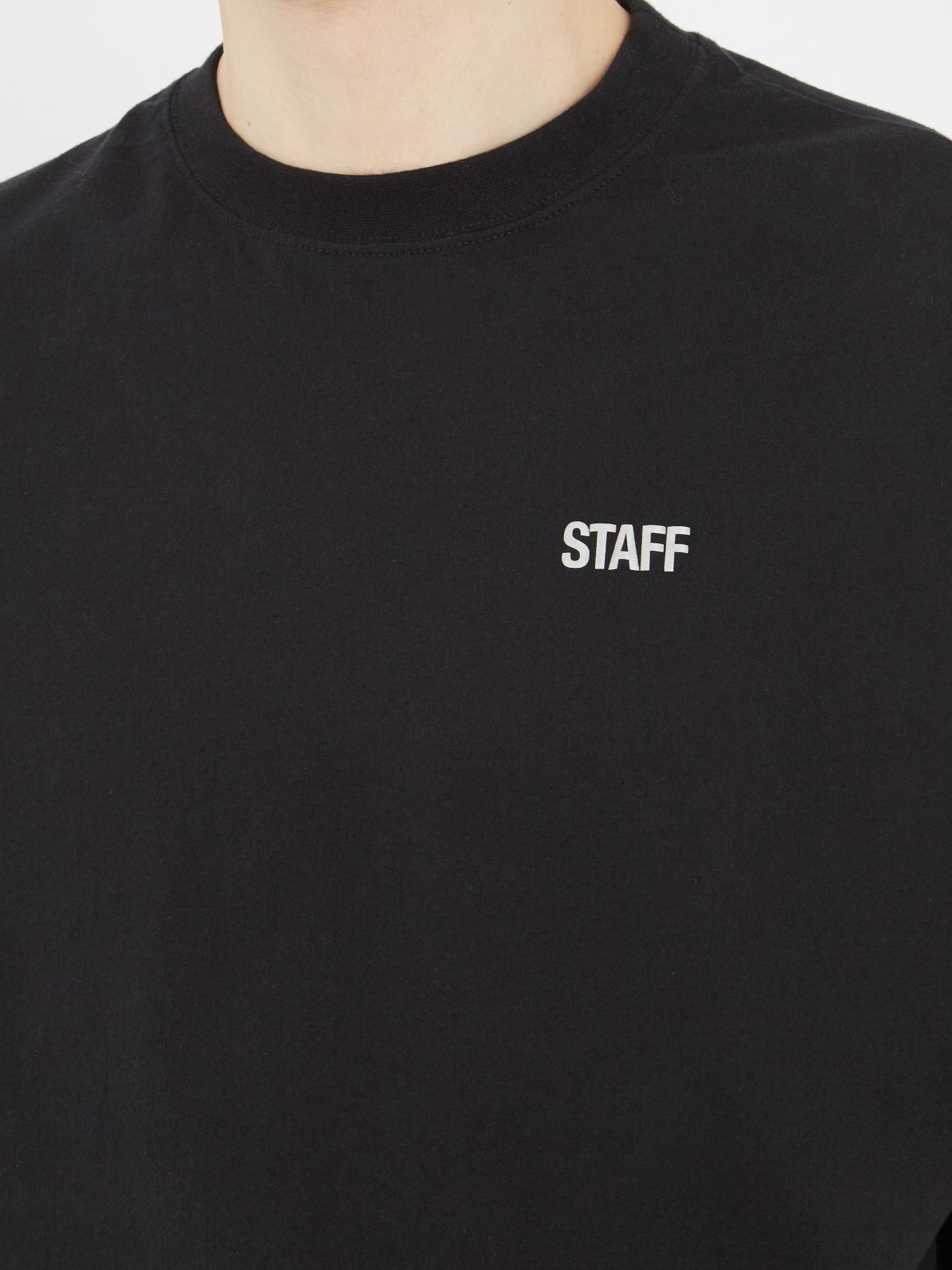 ブラック系,M【大特価!!】VETEMENTS staff Tシャツ Tシャツ/カットソー 