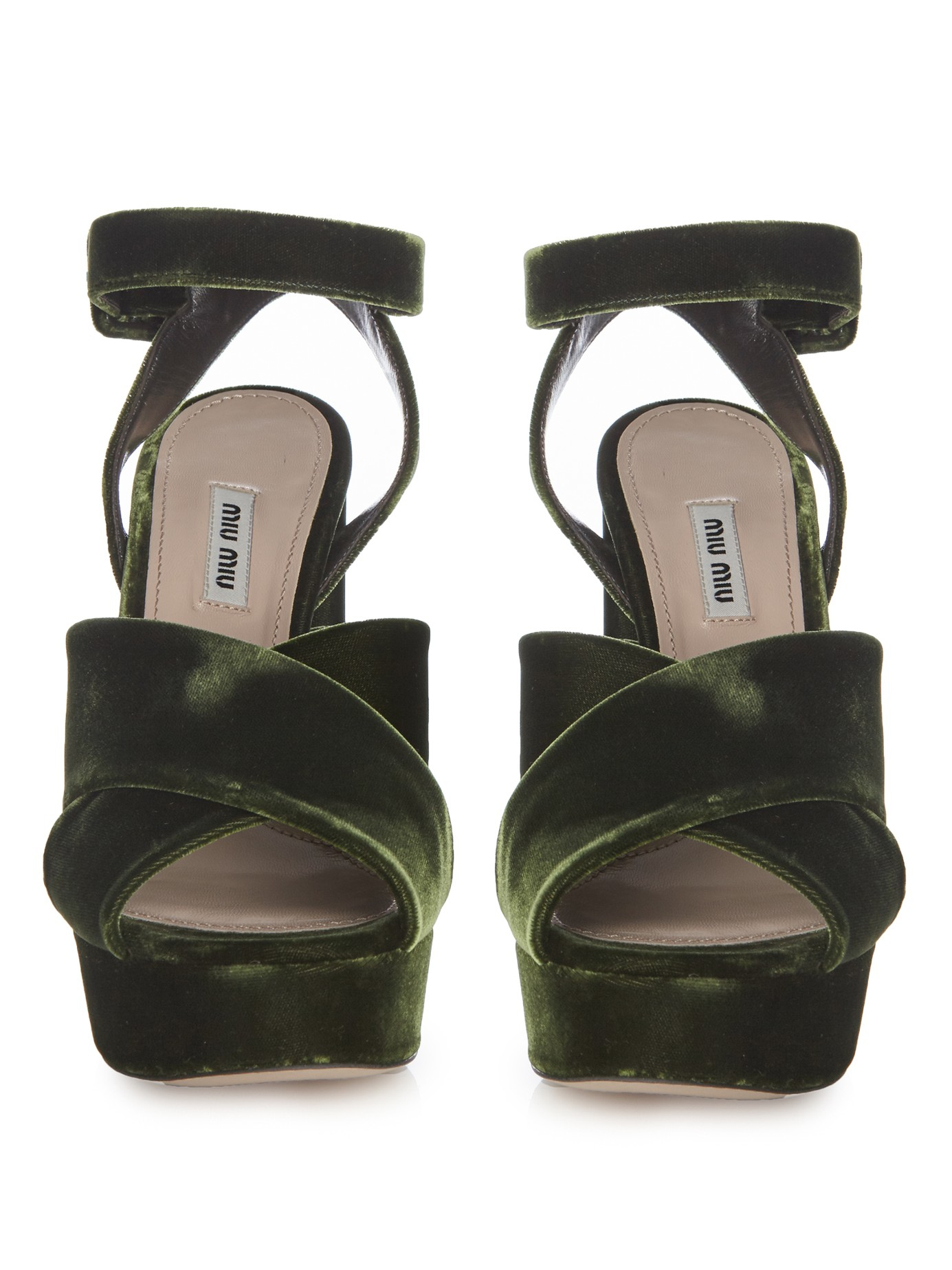 olive green platform sandals