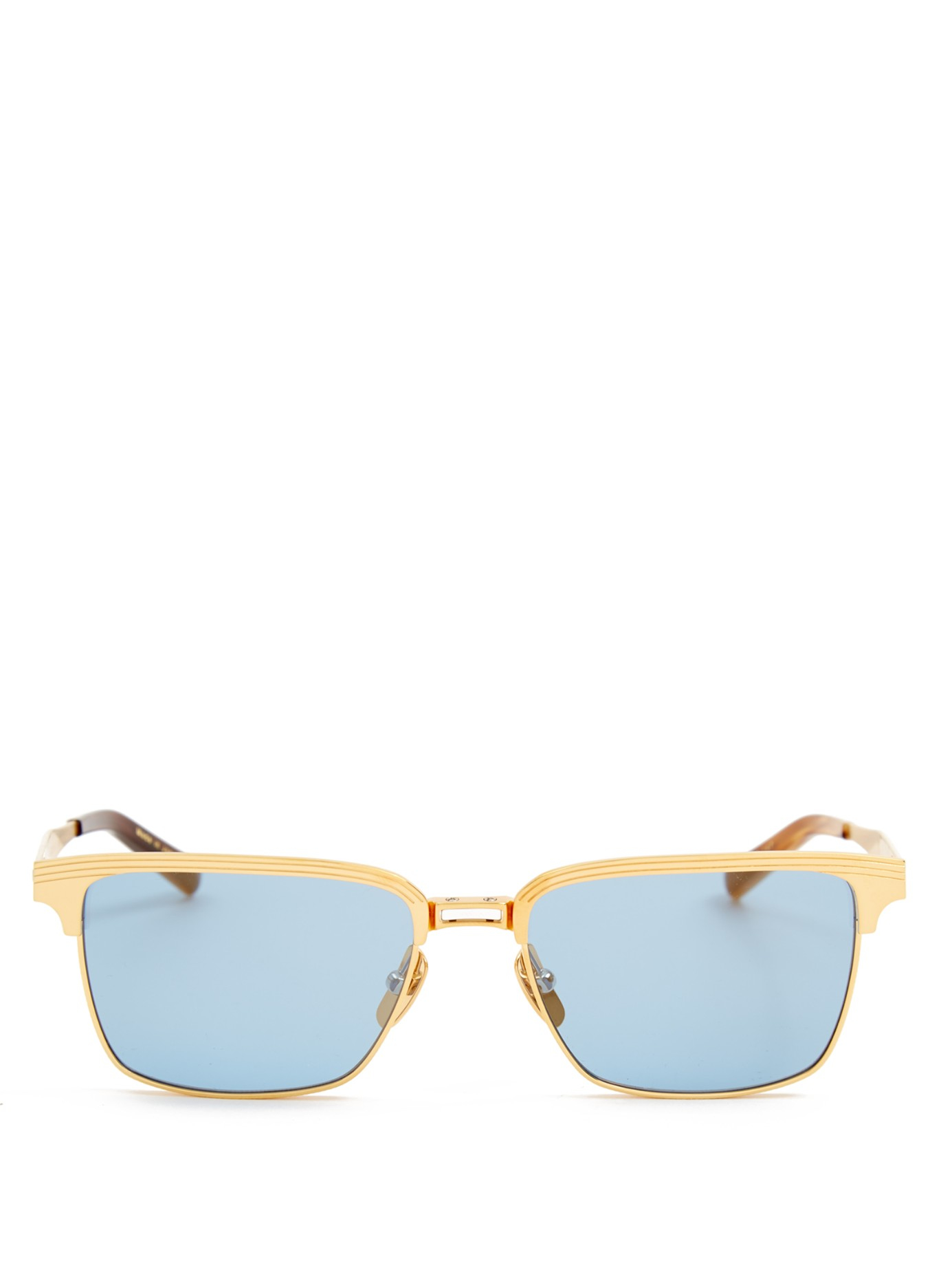 Toezicht houden camouflage Zegevieren Dita Eyewear Aristocrat Gold-plated D-frame Sunglasses in Metallic for Men  | Lyst