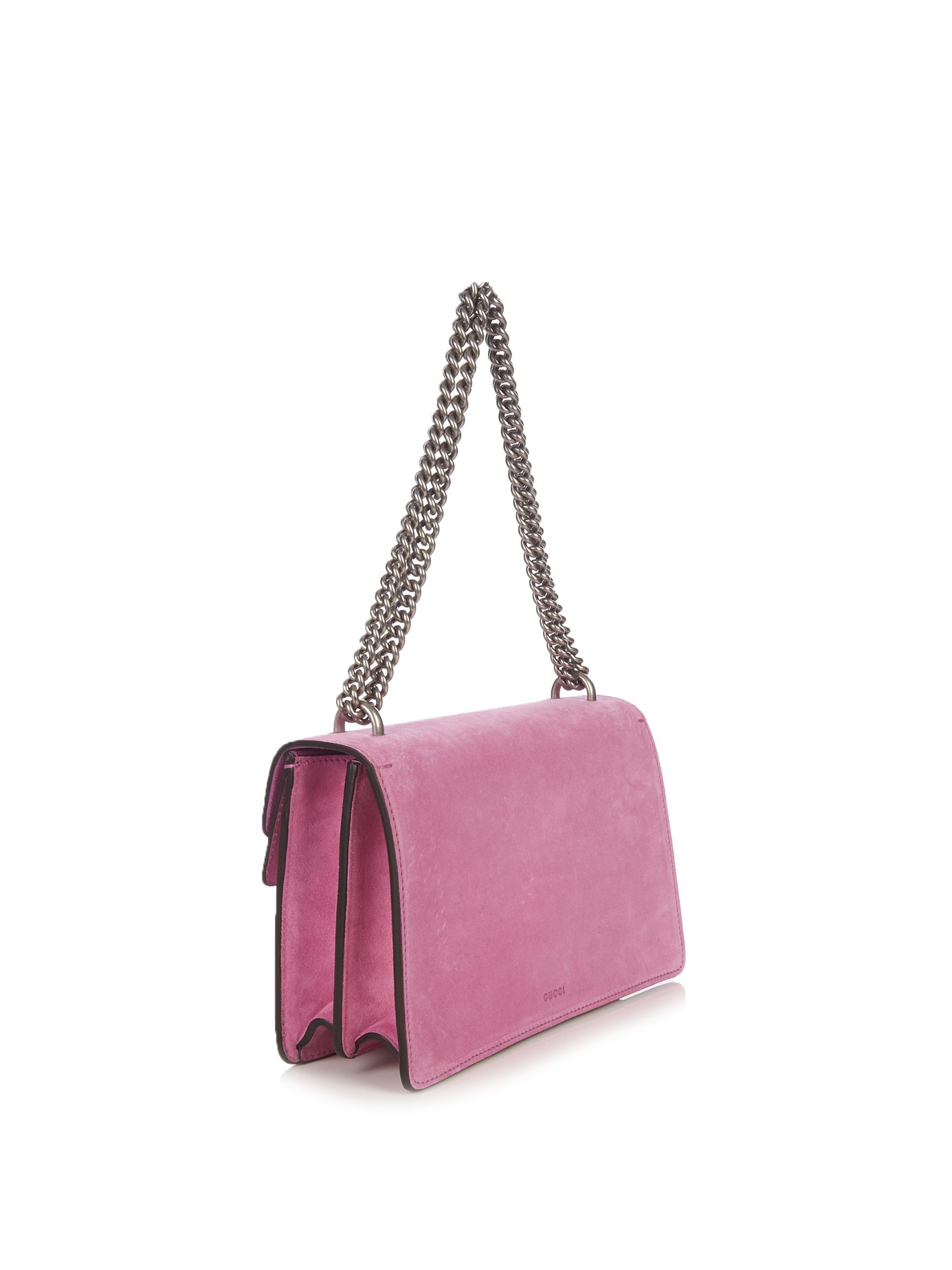 Lyst - Gucci Dionysus Suede Shoulder Bag in Pink