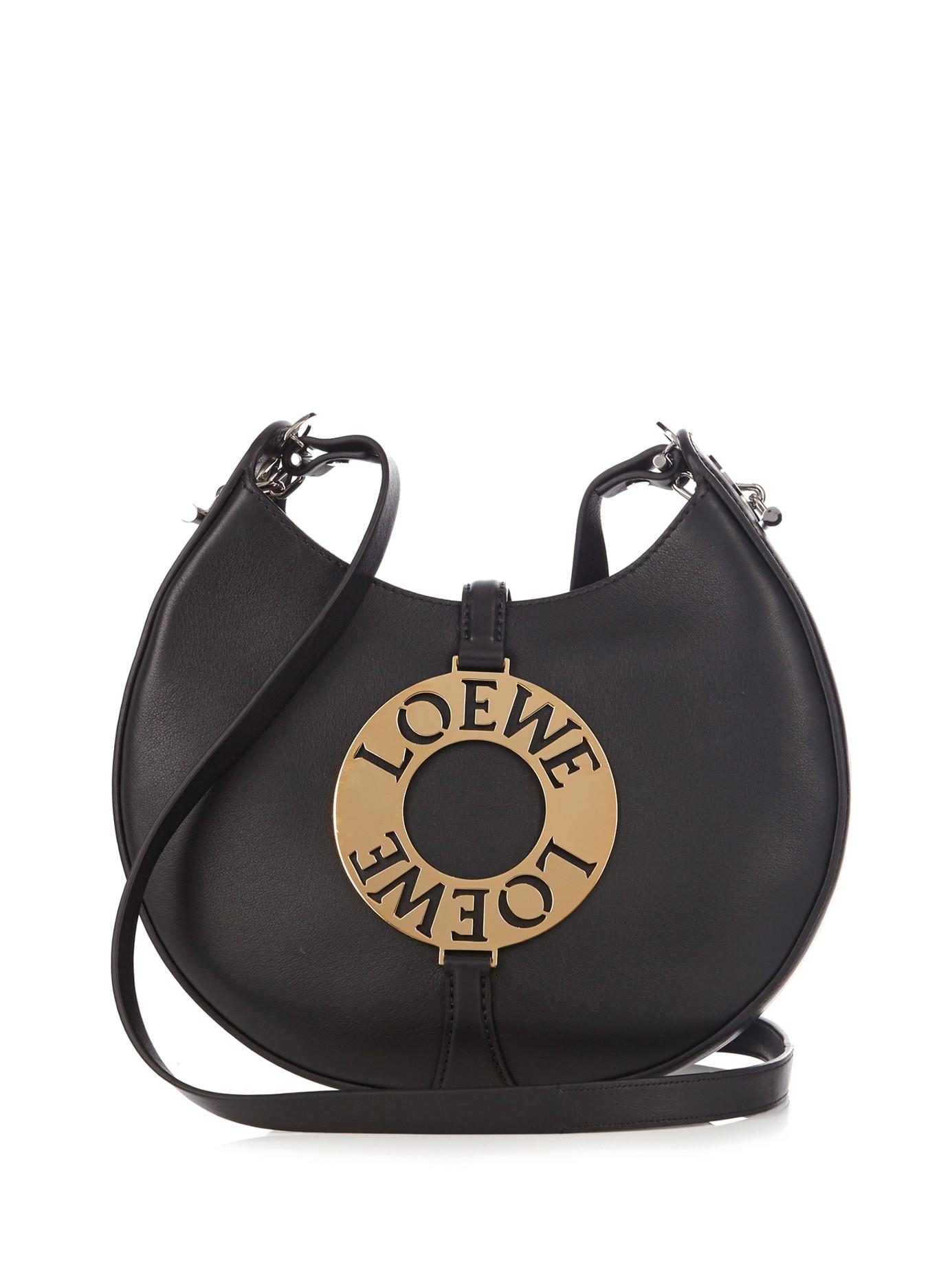 Loewe Joyce Small Leather Cross-body Bag in Black | Lyst