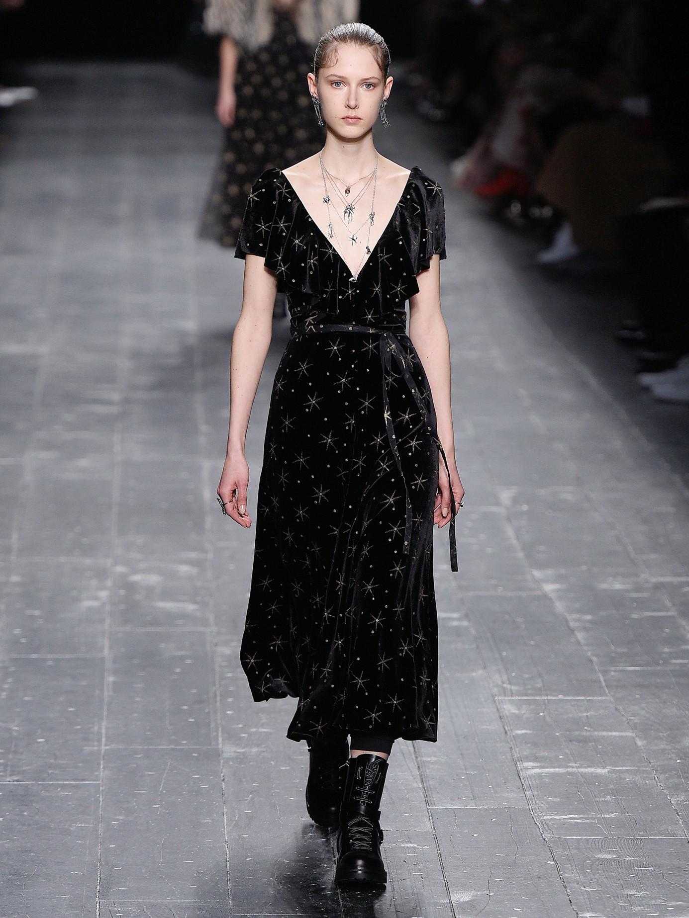 Valentino top velvet dress