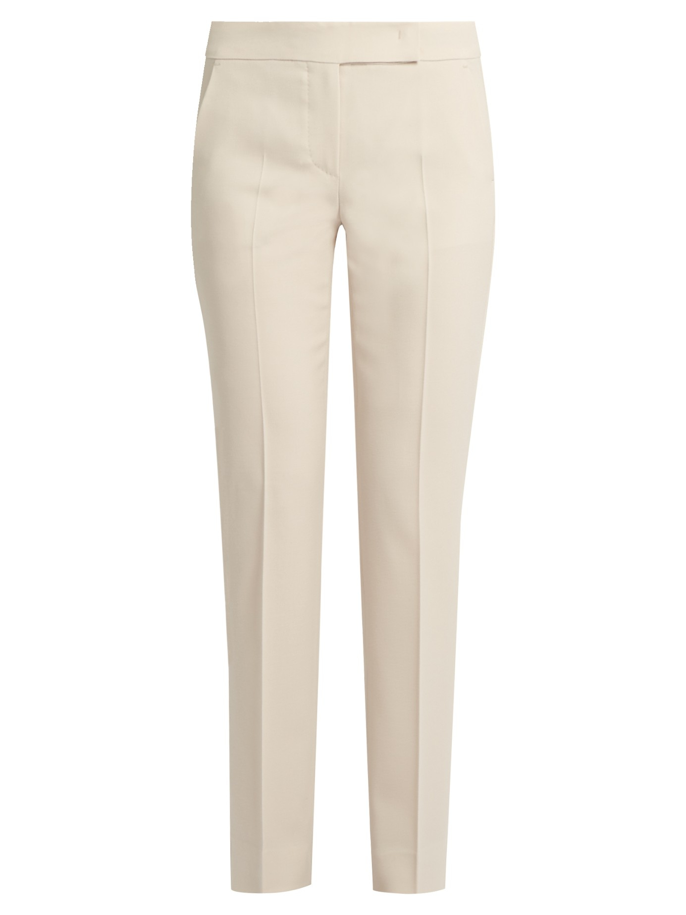 Lyst - Max Mara Tela Trousers in White