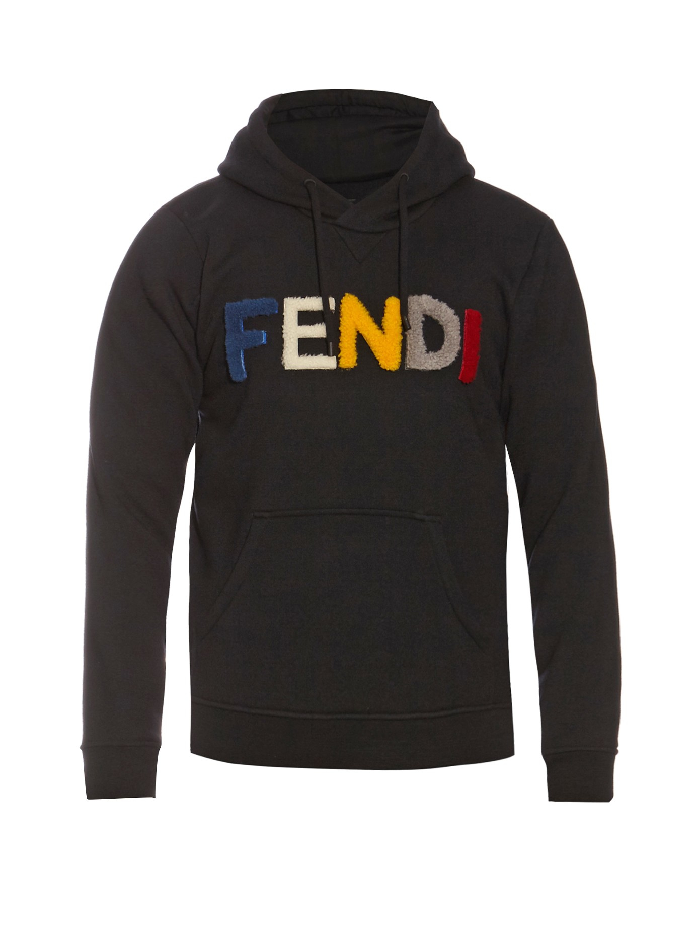 Fendi Detachable-logo Hooded Sweatshirt in |