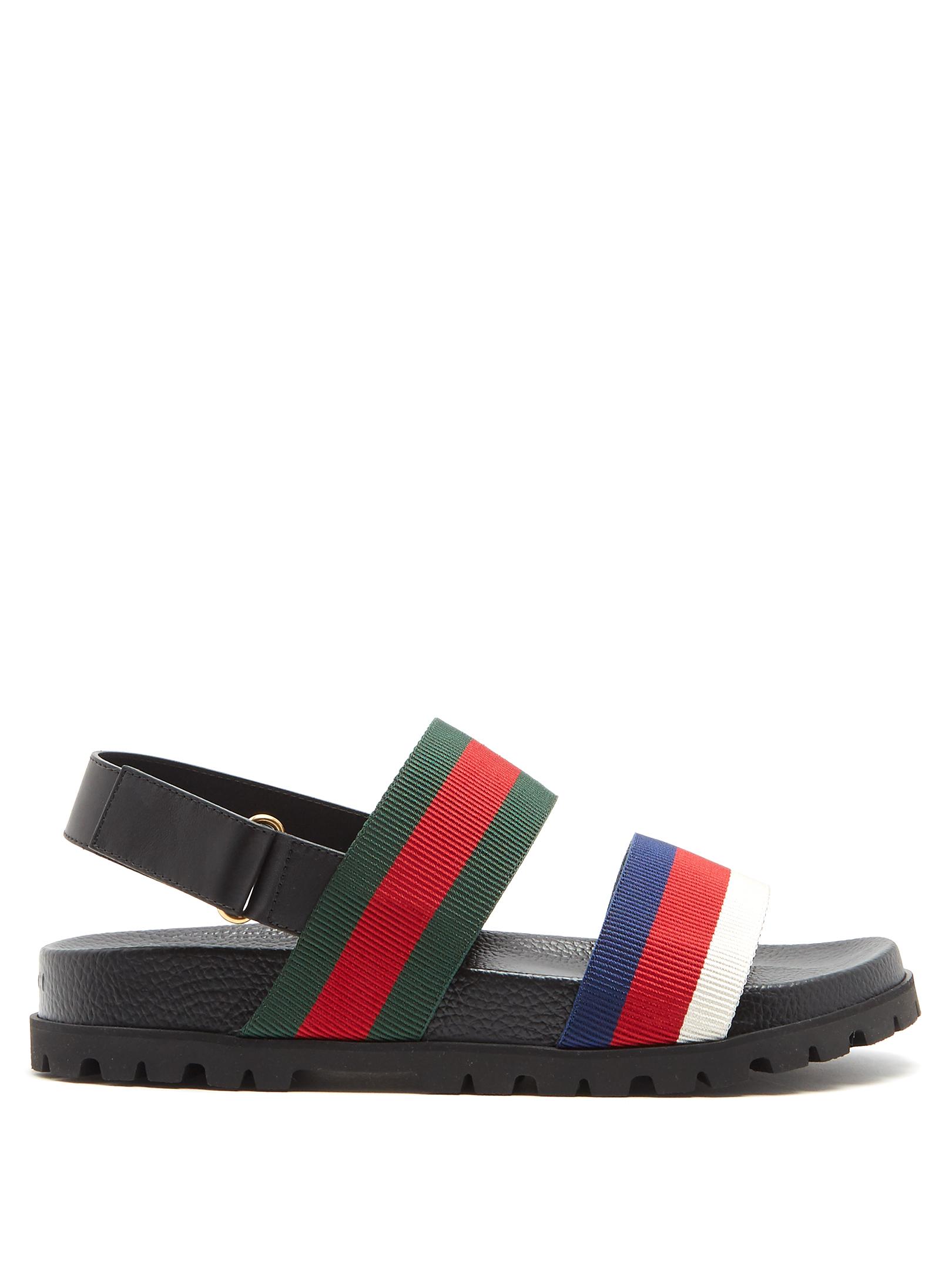 gucci slides double strap