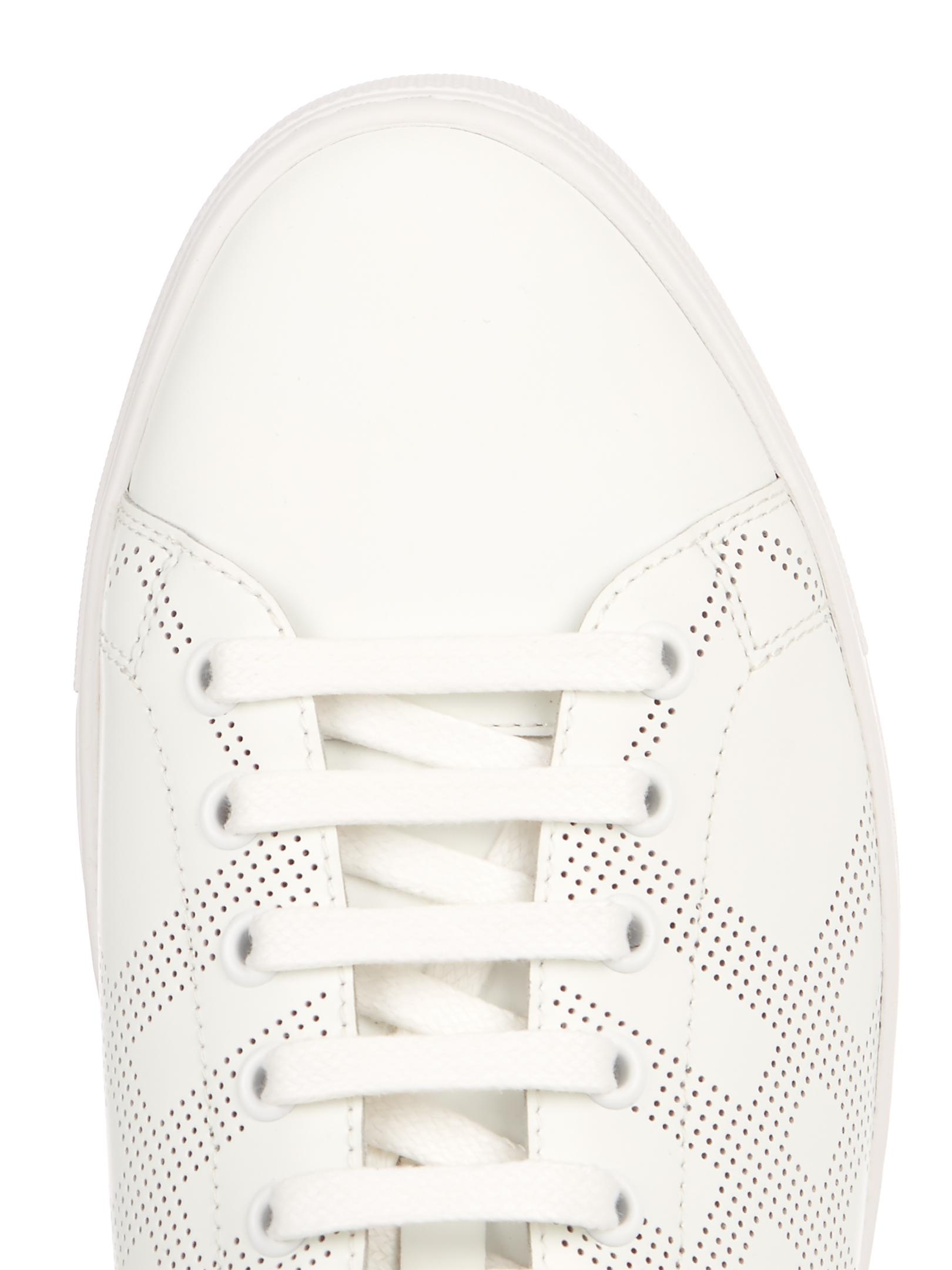 Burberry Bert Velcro Strap sneakers White Eggshell Leather Wool
