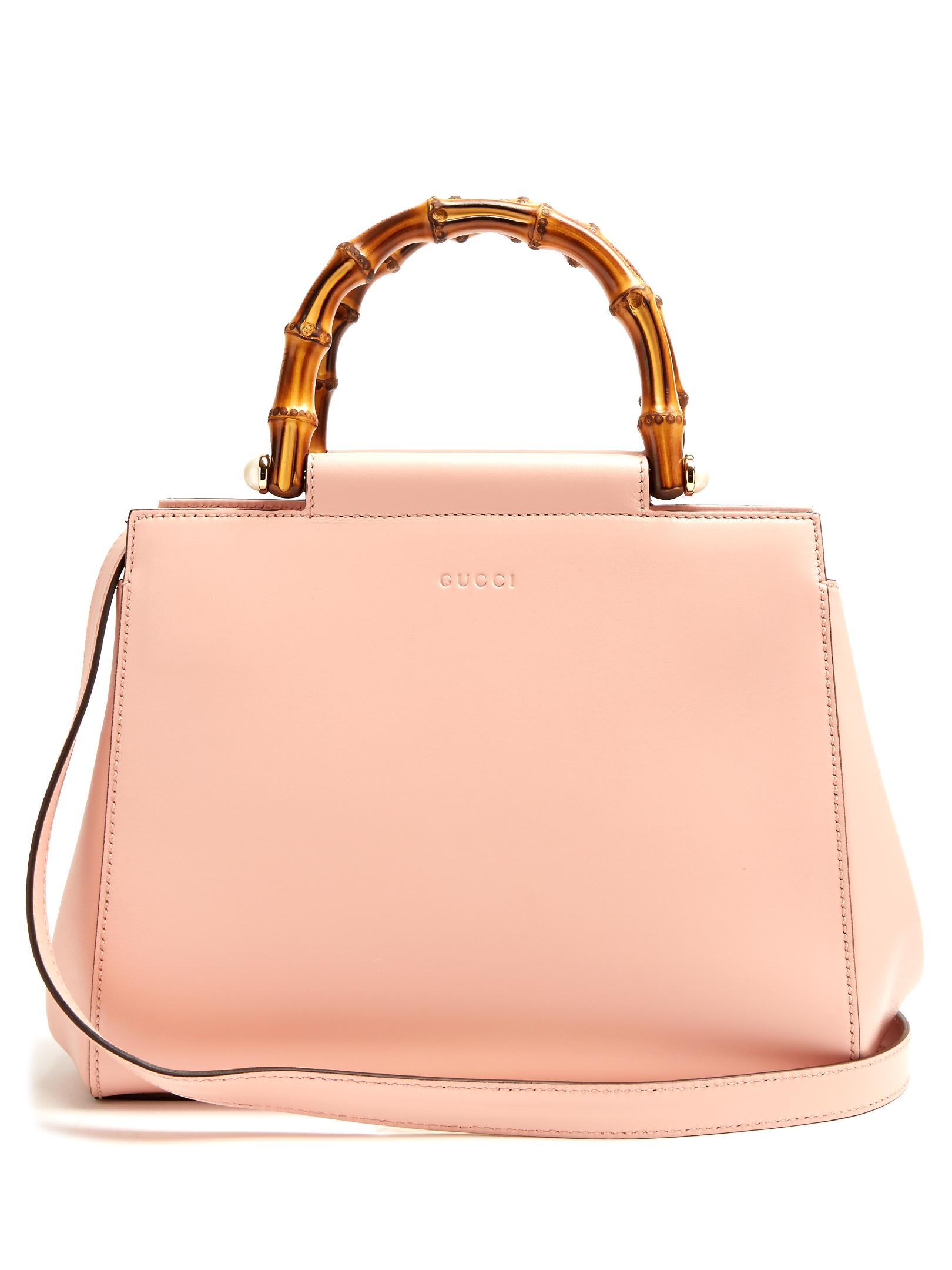 gucci bamboo bag pink