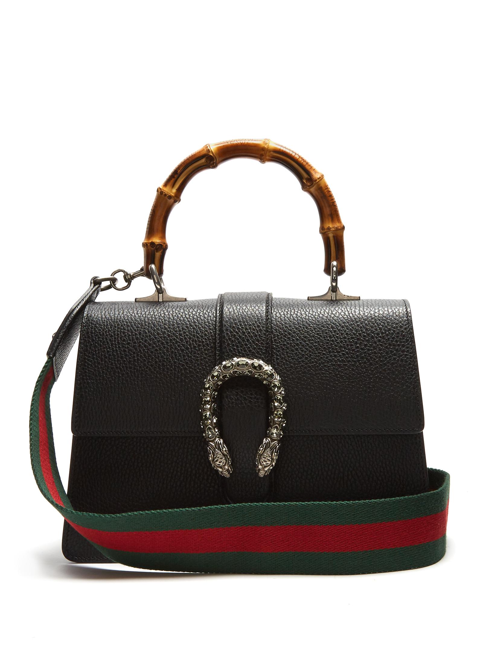 Gucci Dionysus Bamboo-handle Medium Leather Tote in Black | Lyst Canada