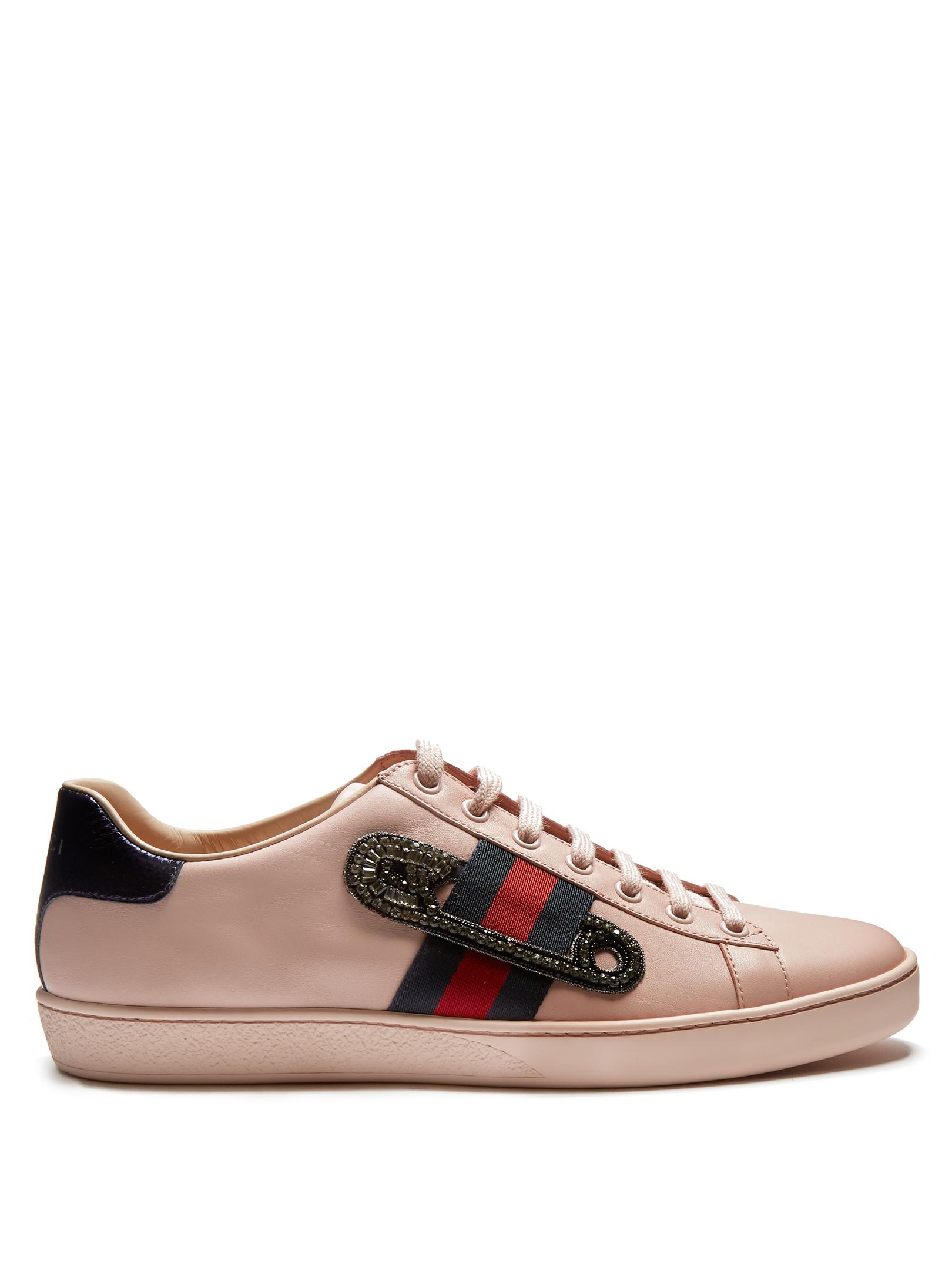 gucci safety pin sneakers