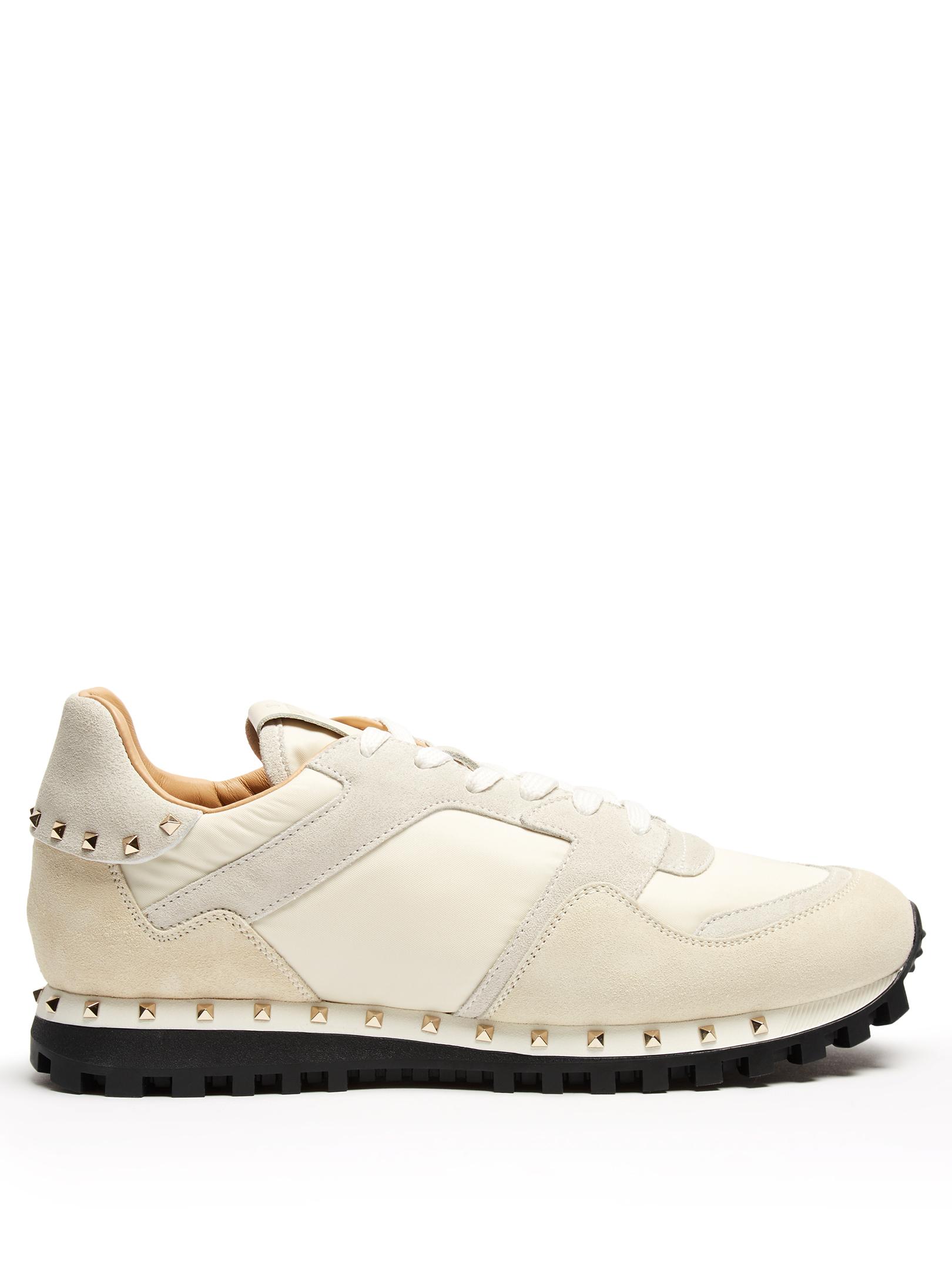 cream valentino trainers