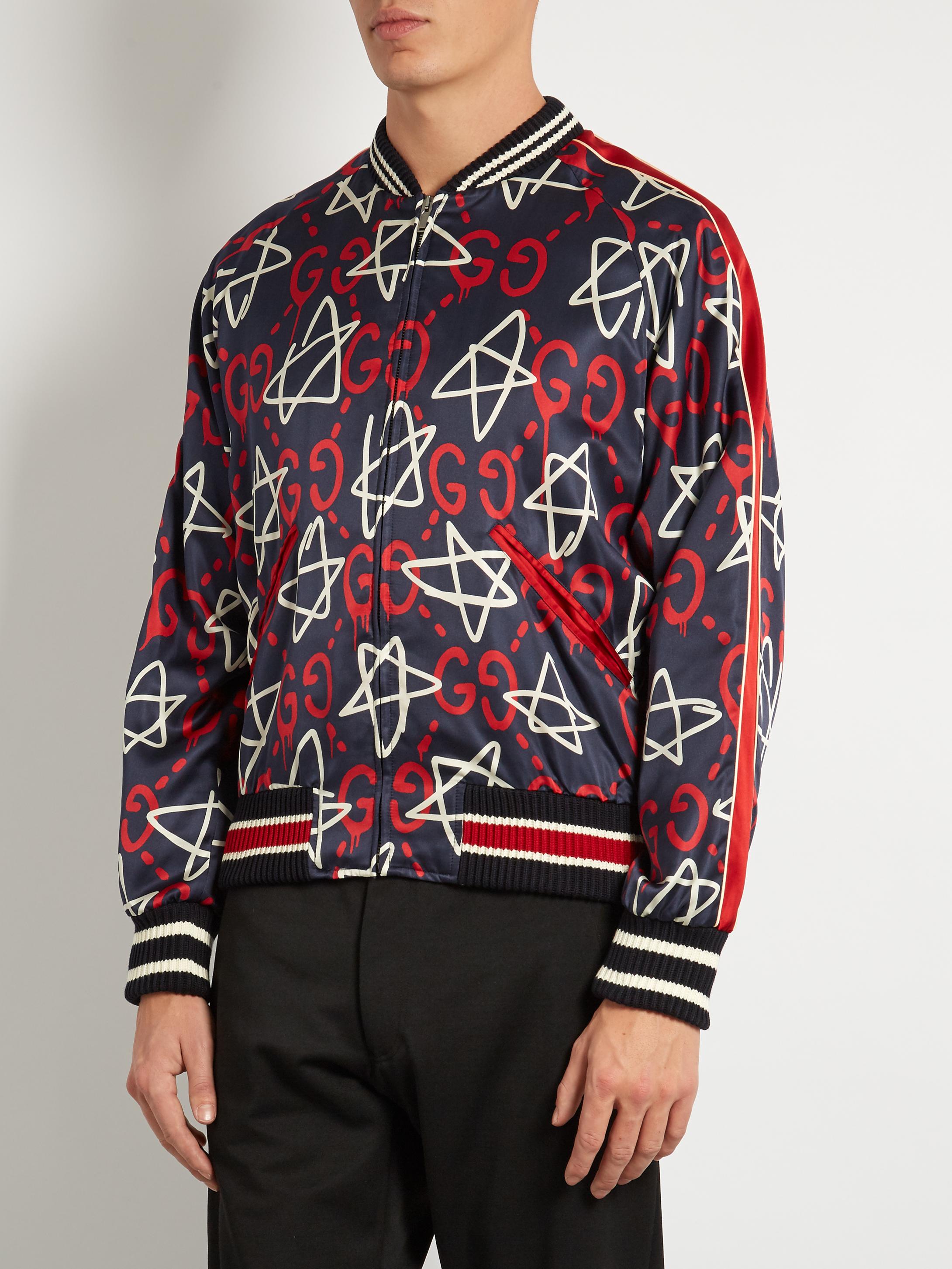 gucci ghost bomber jacket