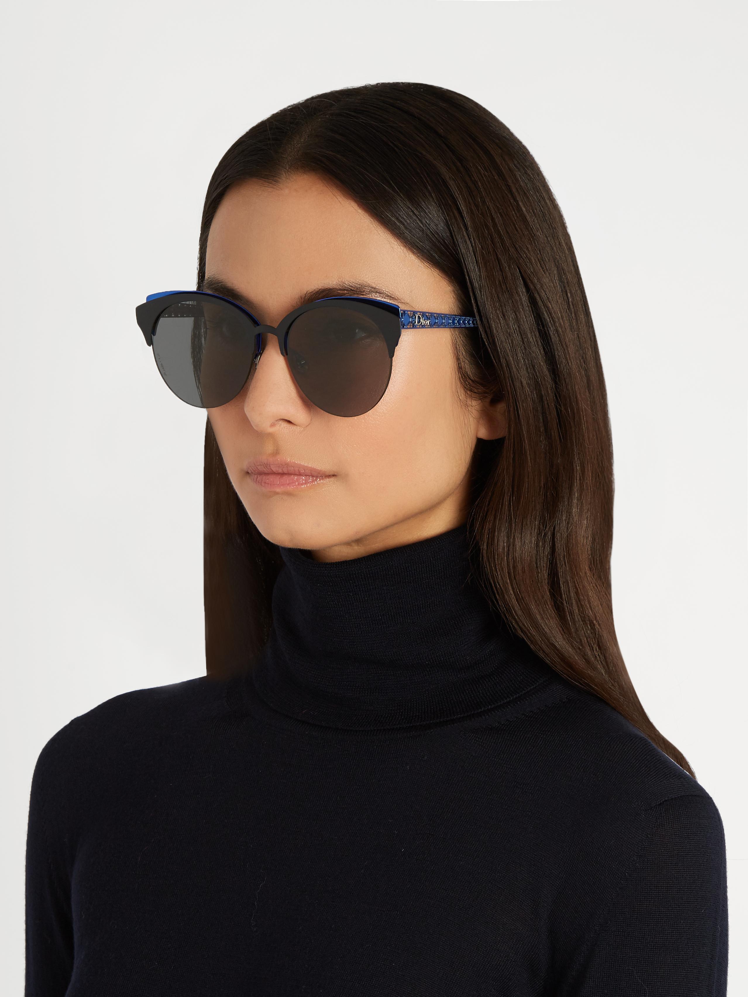 Dior Ama Club Cat-eye Sunglasses in Blue | Lyst