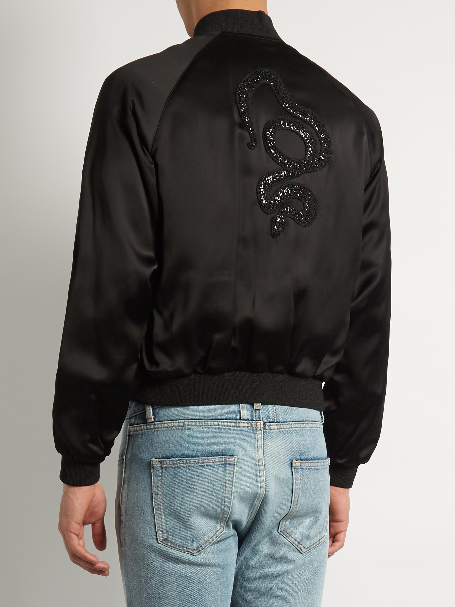 saint laurent satin jacket