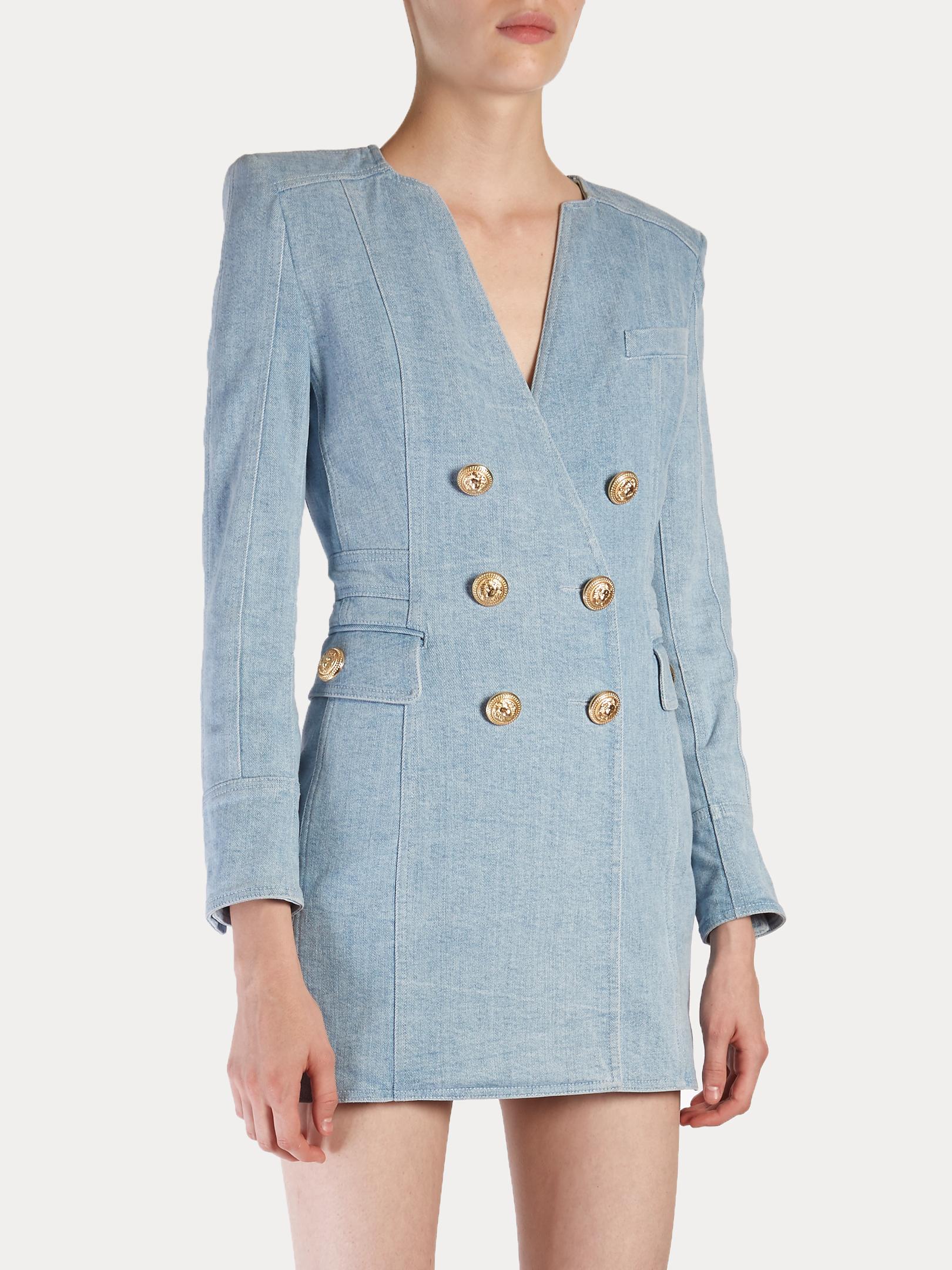 balmain denim dress