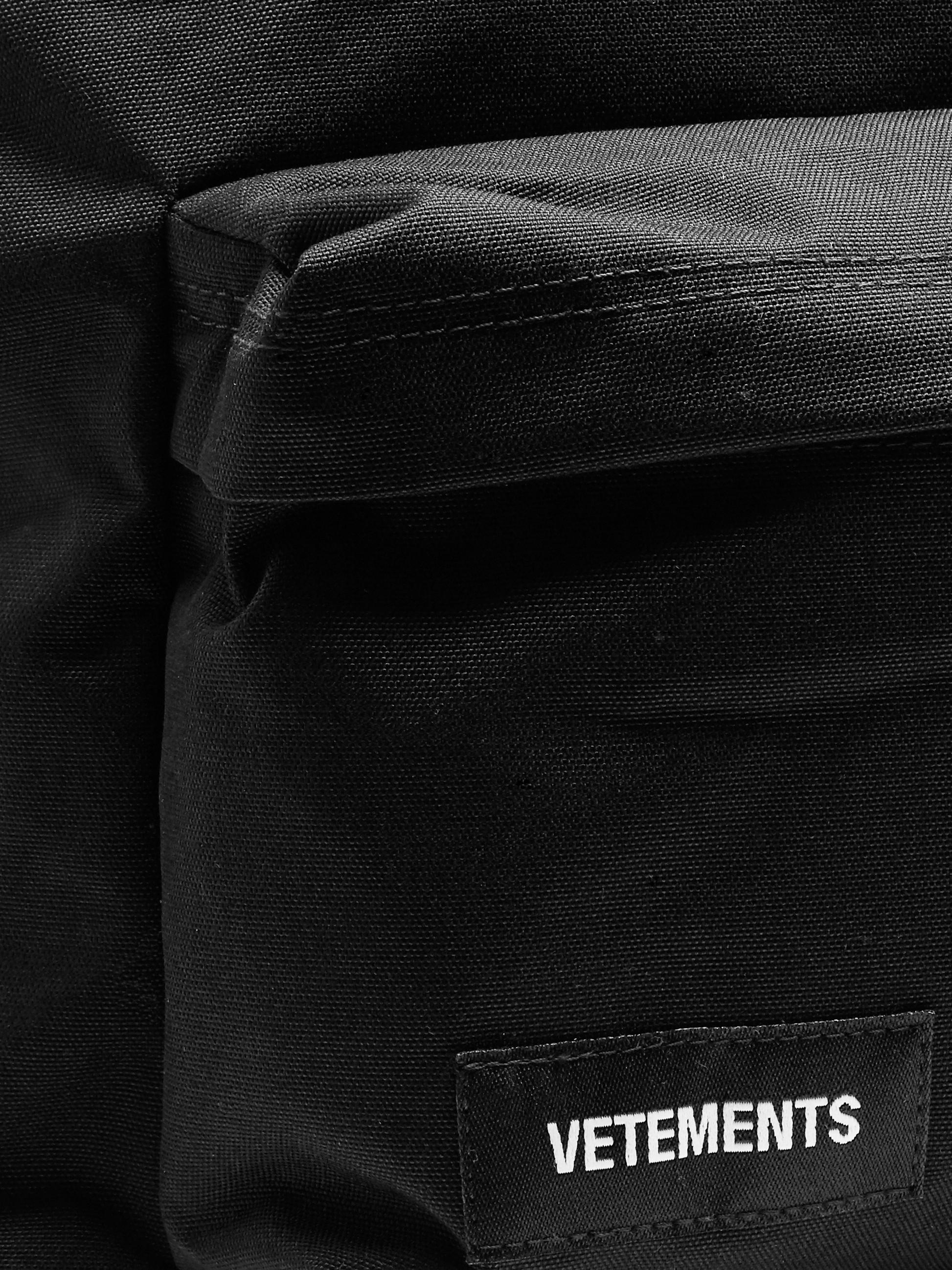 Vetements X Eastpak Oversized Canvas Backpack in Black for Men | Lyst