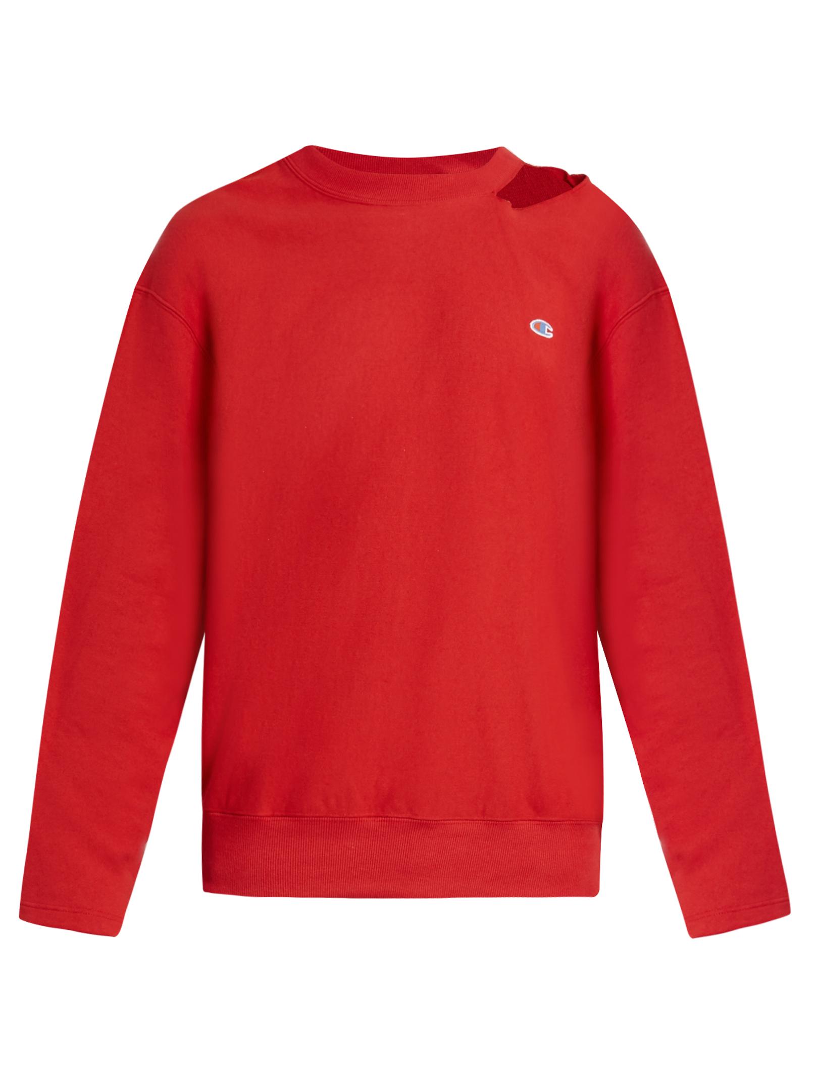 vetements champion crewneck