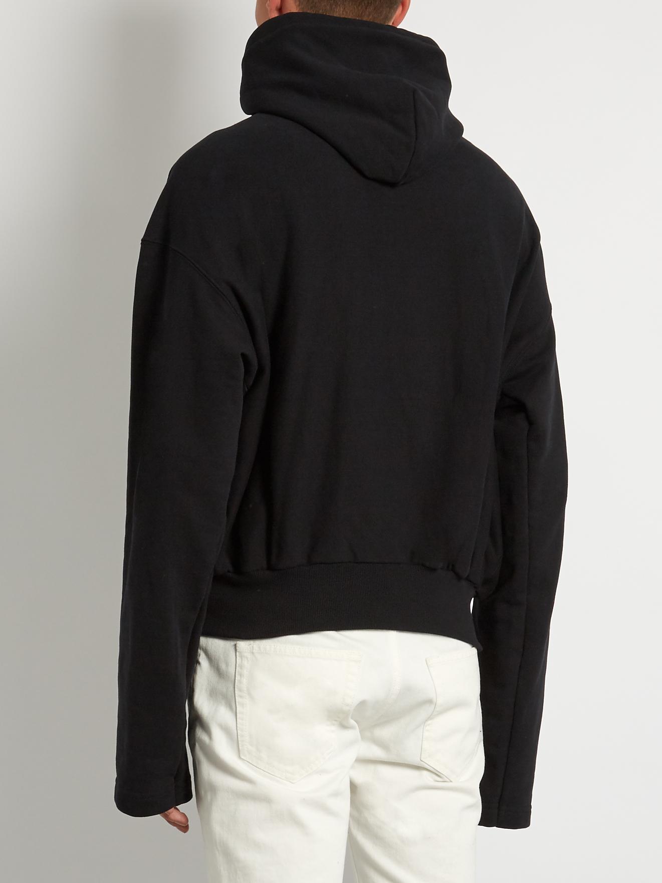 Vetements Cotton X Champion Hooded Oversized Sweatshirt in Black for Men -  Lyst