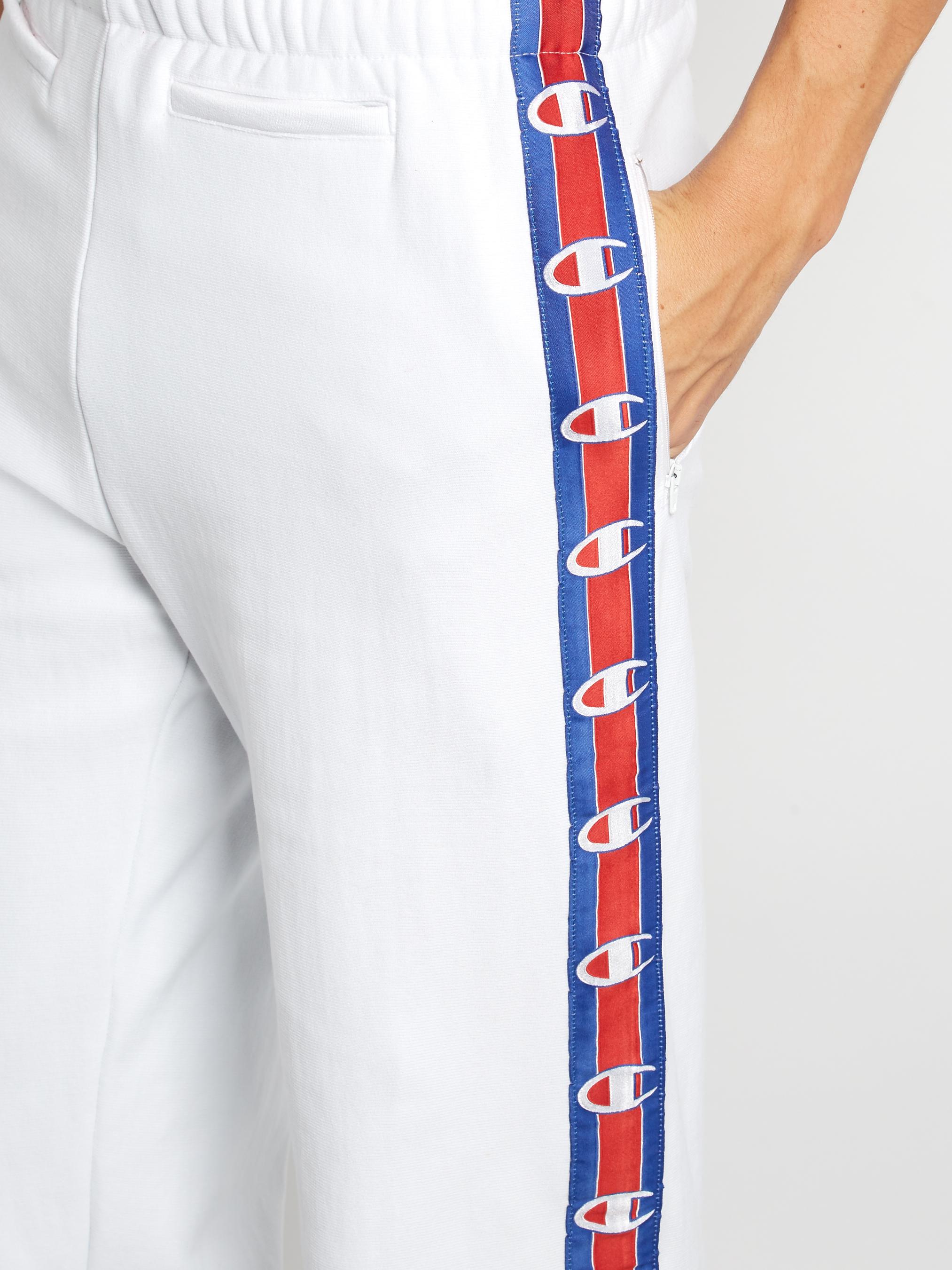 Vetements X Champion Cotton-blend Track Pants in White for Men - Lyst