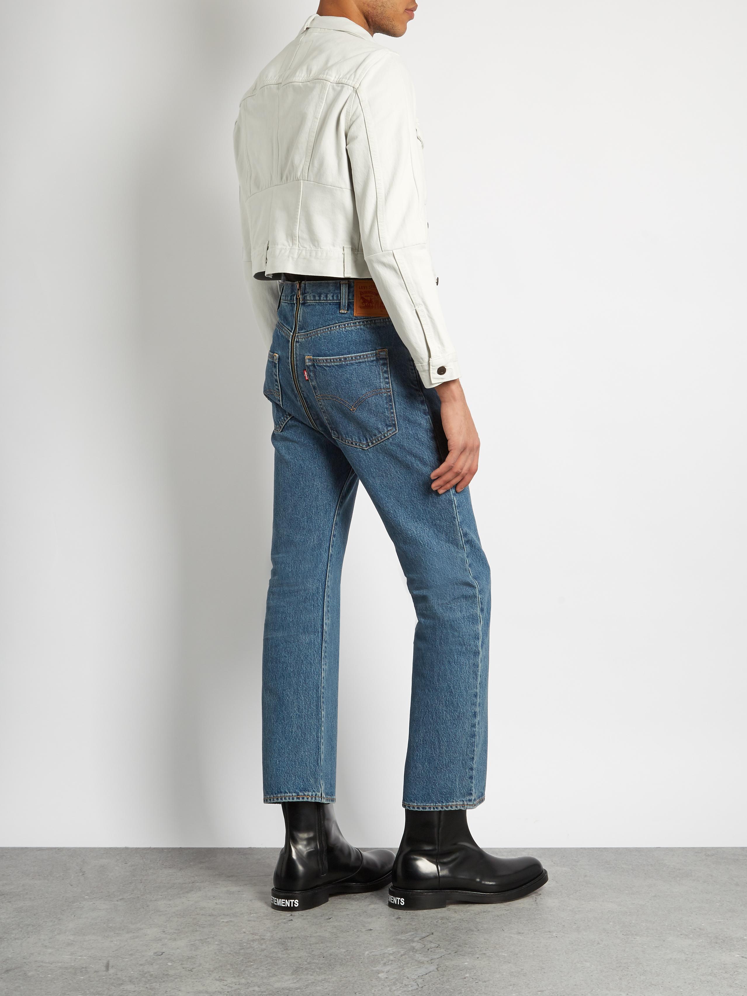 Vetements X Levi's Zip-through Jeans in Blue for Men | Lyst UK