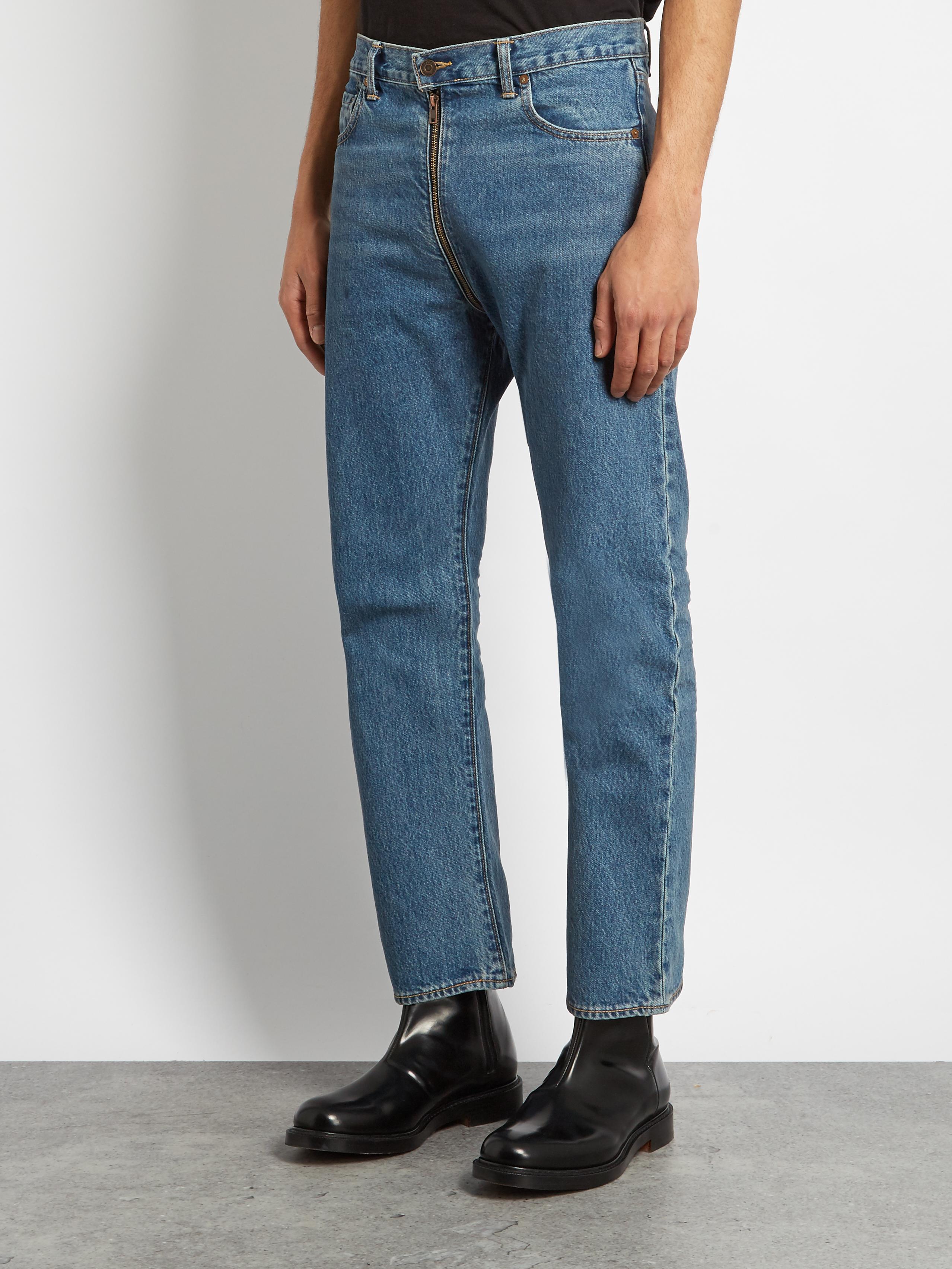 Lyst - Vetements X Levi's Zip-through Jeans in Blue for Men