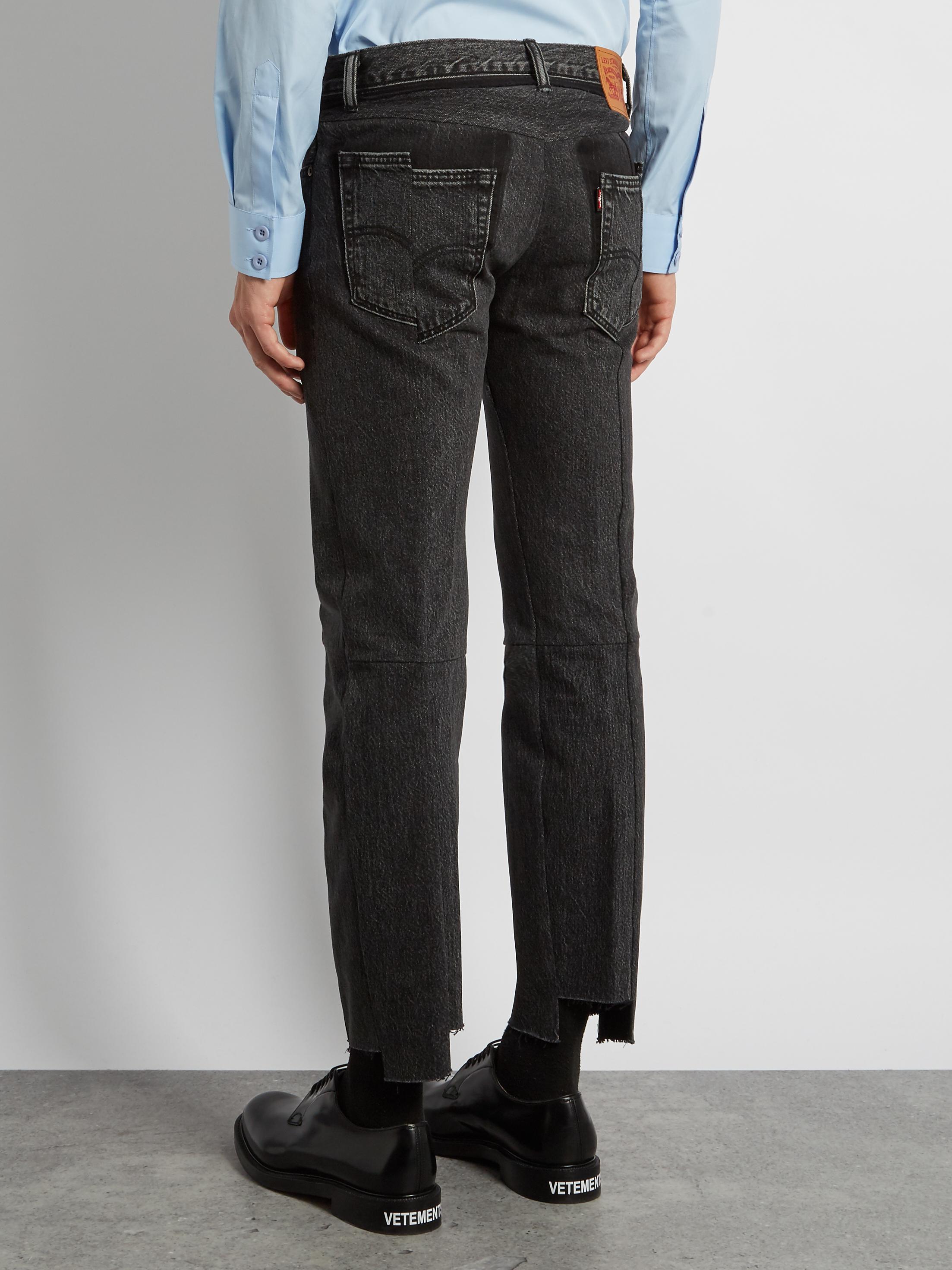 Vetements X Levi's Reworked Jeans in Black for Men | Lyst