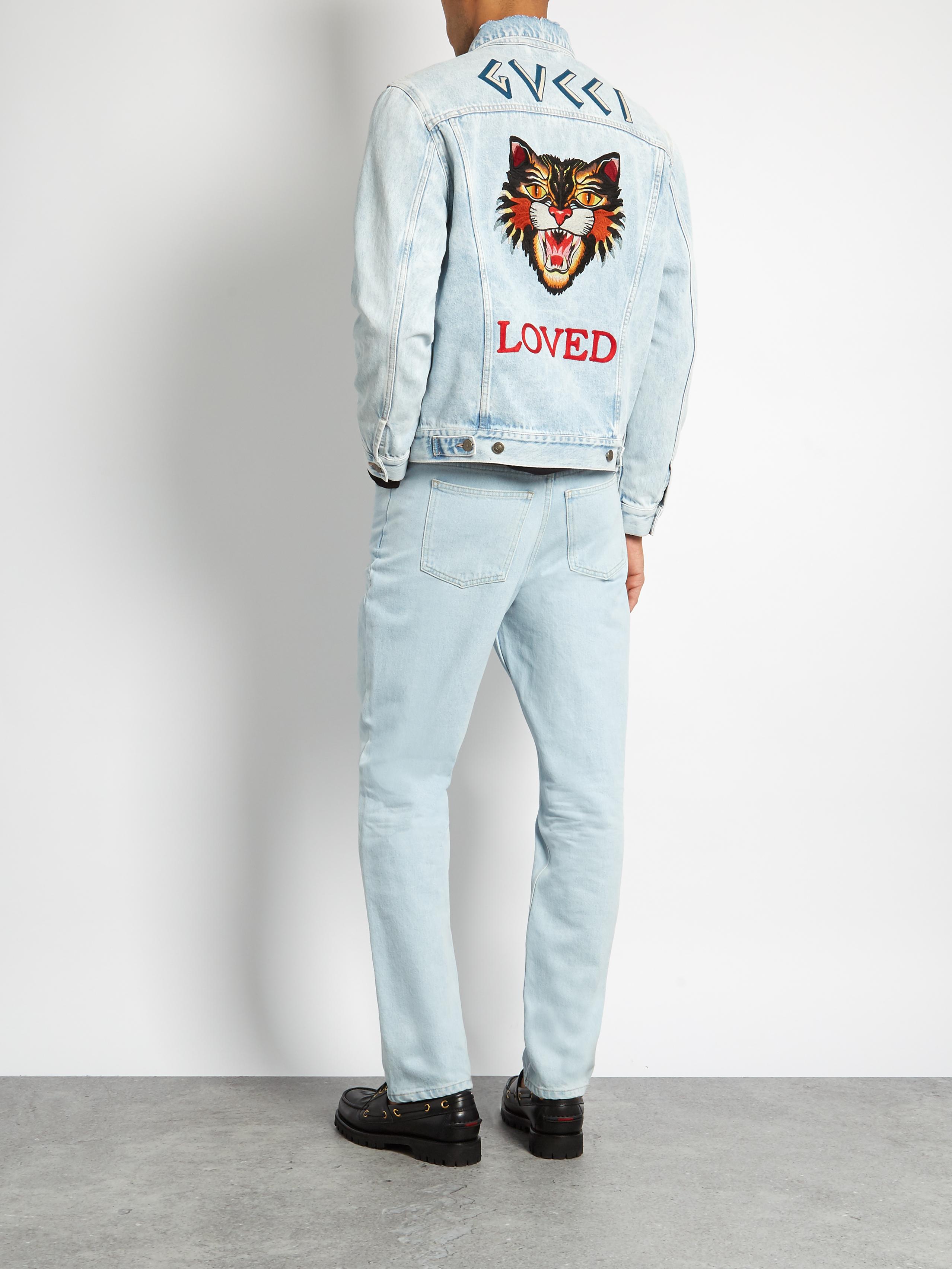 gucci loved denim jacket