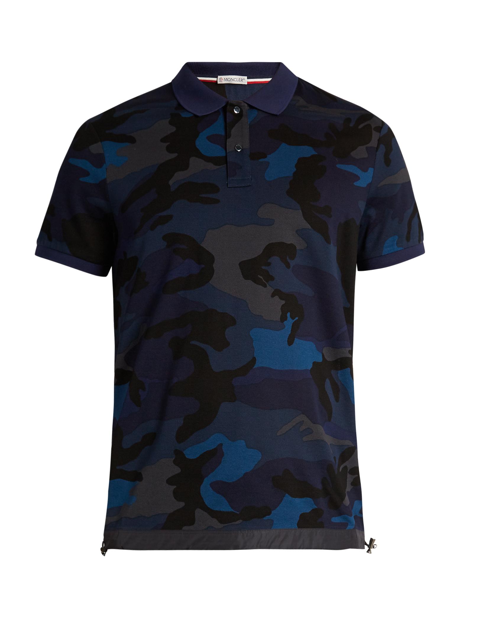 Moncler camo polo hotsell