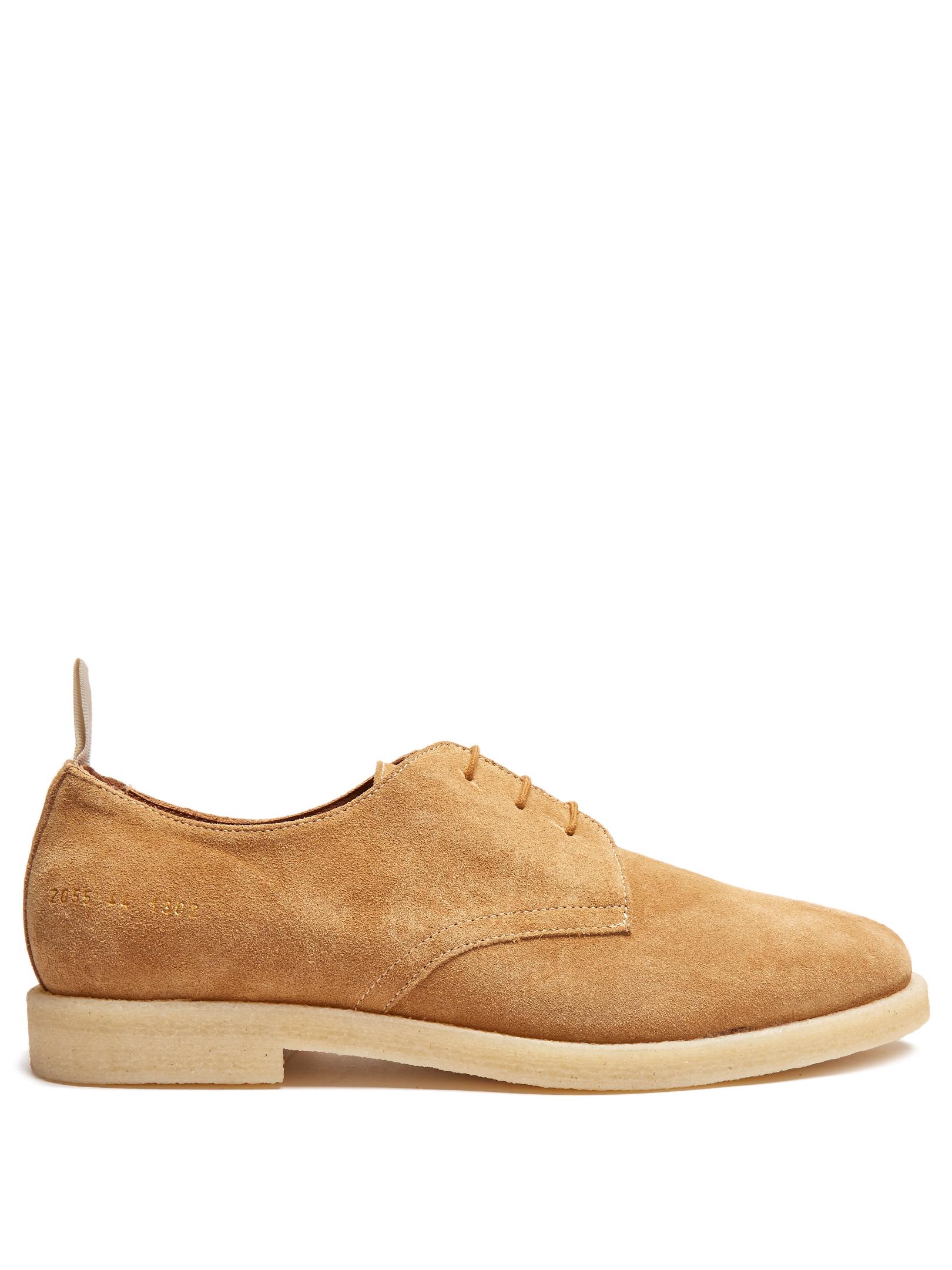 Common Projects Cadet Suede Derby Shoes for Men | Lyst