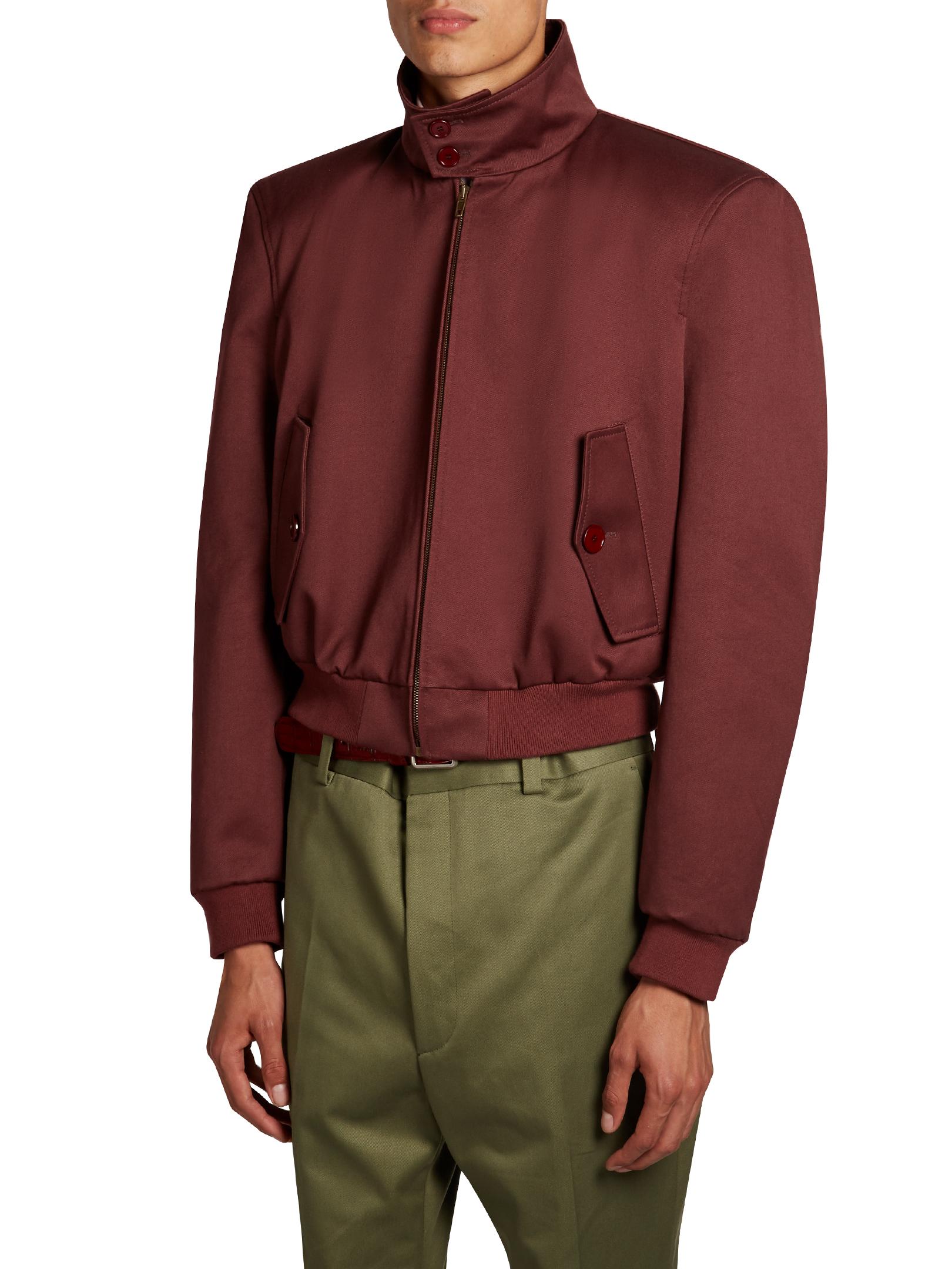 Balenciaga Harrington Cotton-blend Cropped Jacket for Men - Lyst