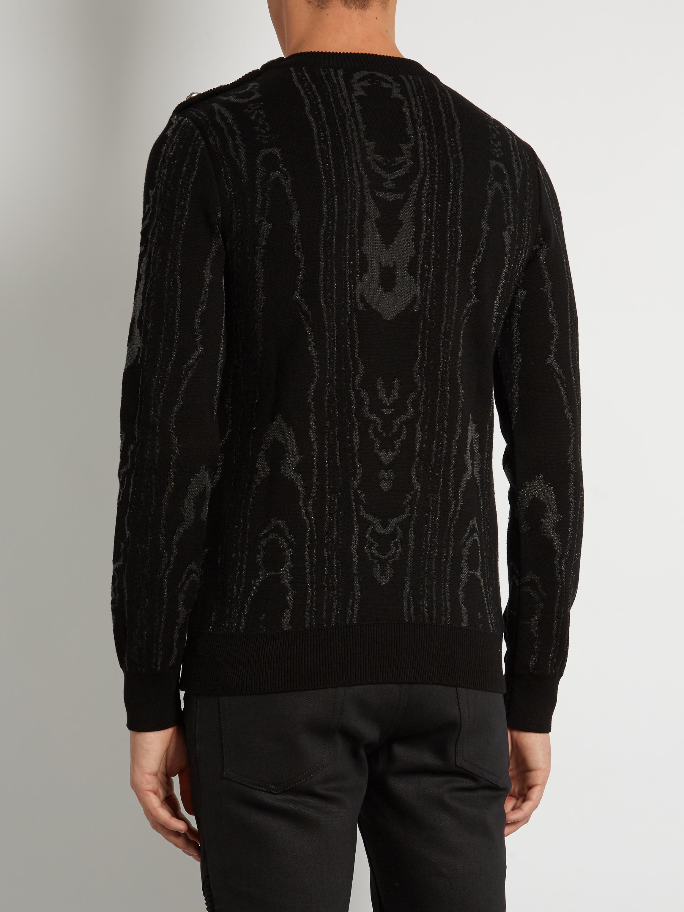 balmain knitted sweater