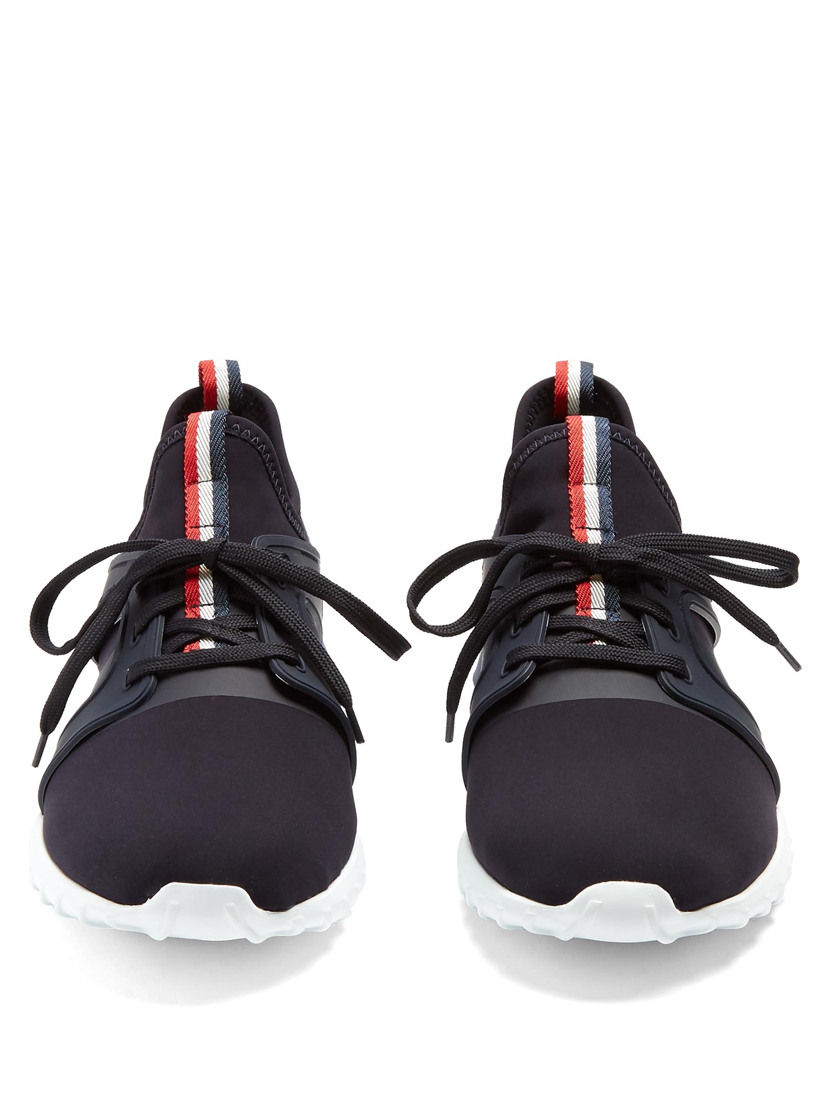 moncler neoprene emilien low top trainers