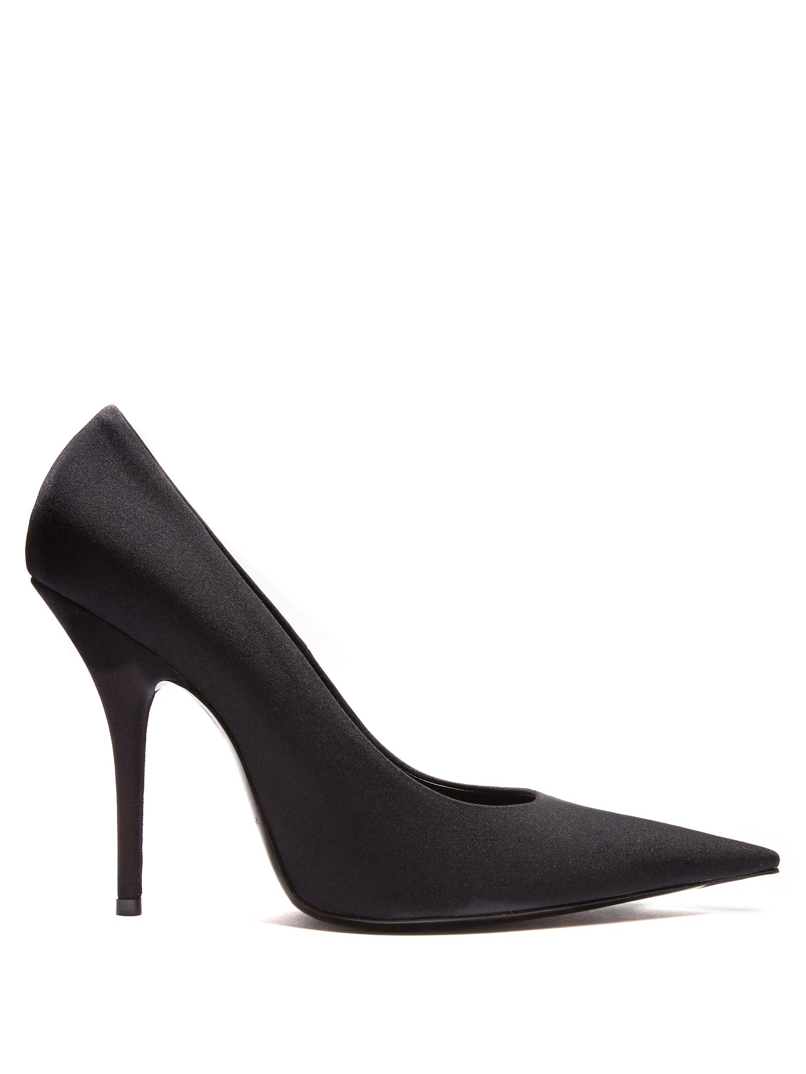 Balenciaga Leather Knife Spandex Pumps 