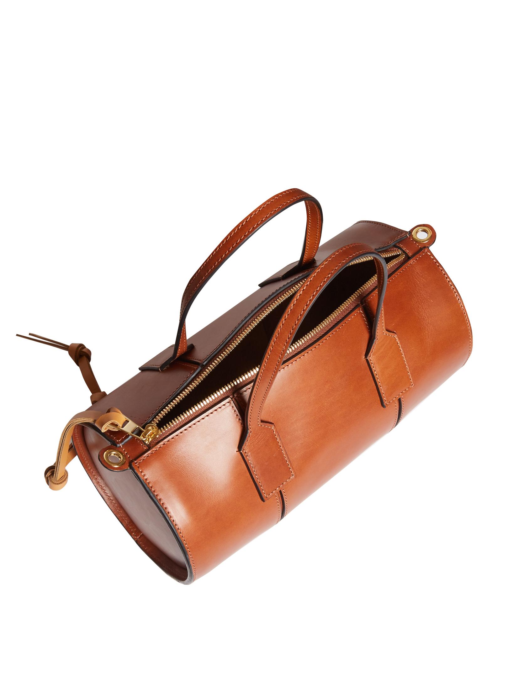 Loewe Barrel Small Leather Tote in Brown Lyst Australia