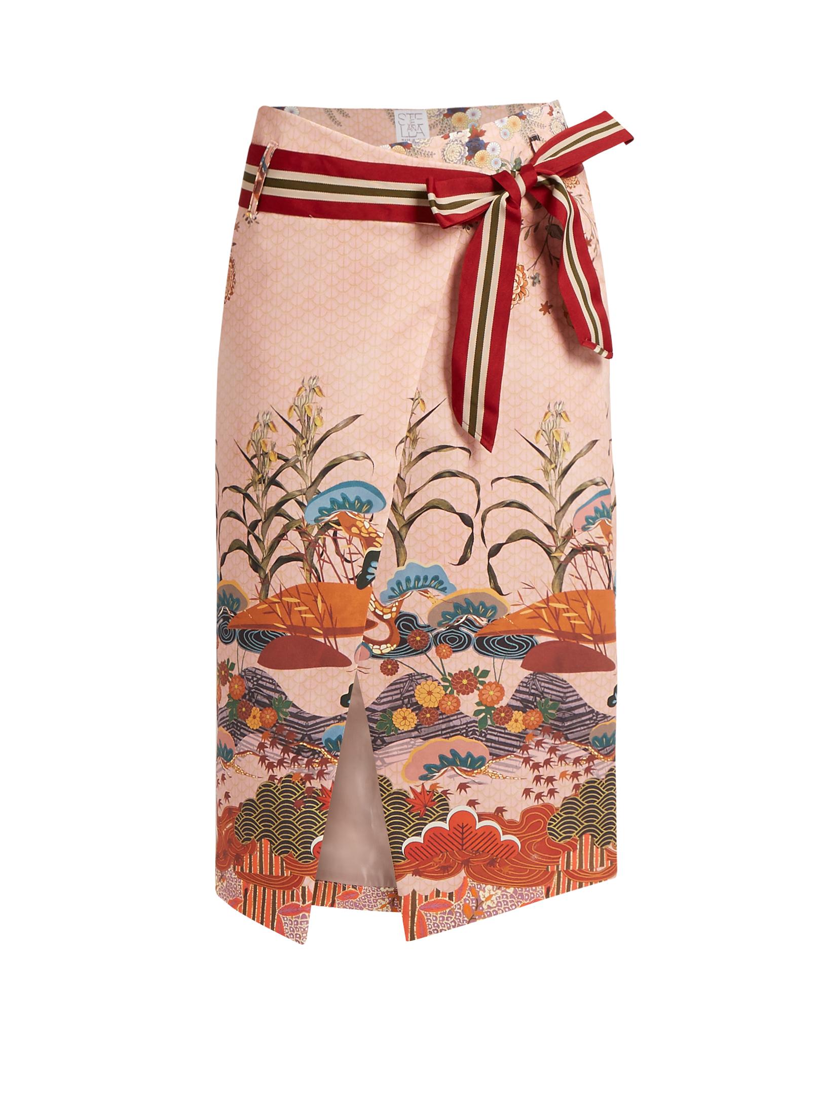 japanese print skirt - webwork360.com.