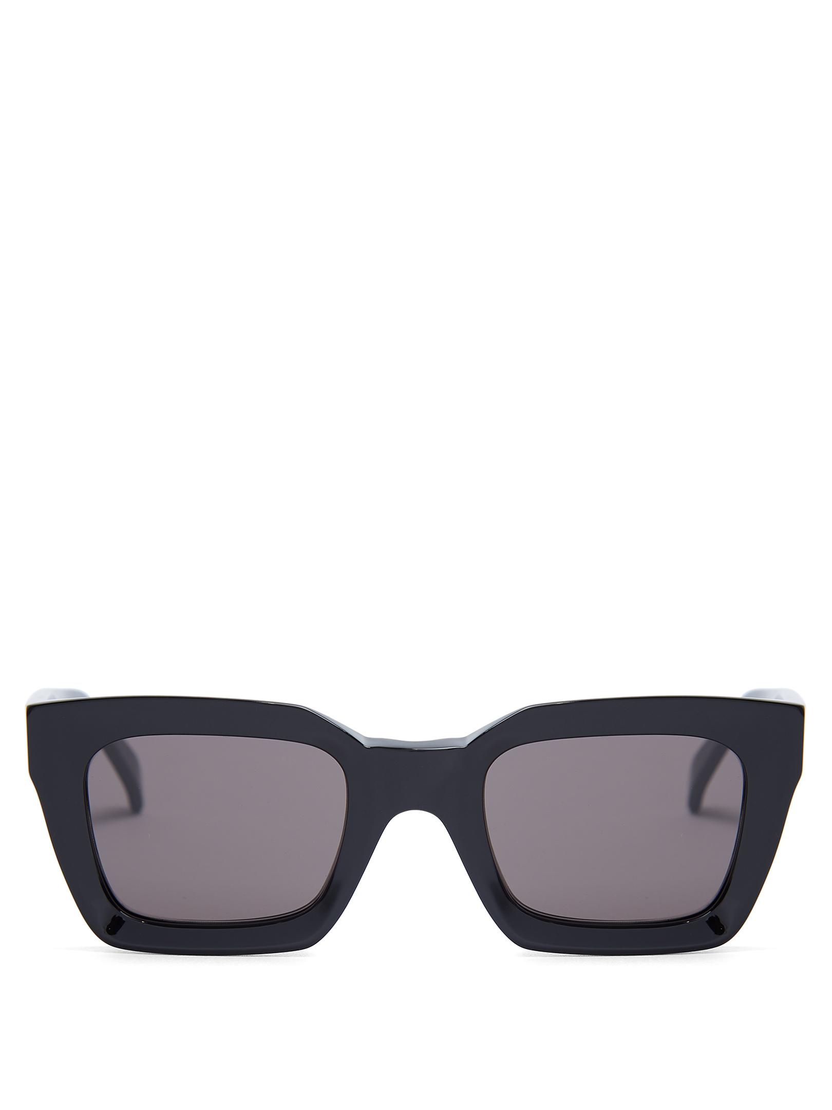 Celine Kate Rectangle-frame Acetate Sunglasses in Black | Lyst