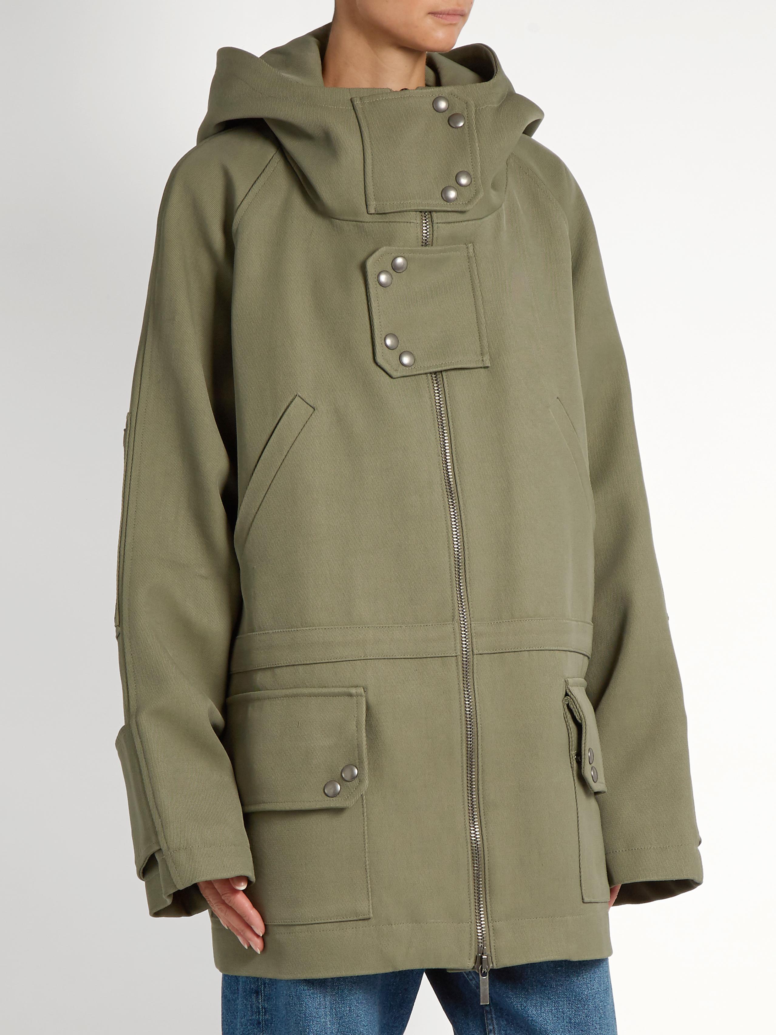 Raey Synthetic Hooded Twill Parka - Lyst