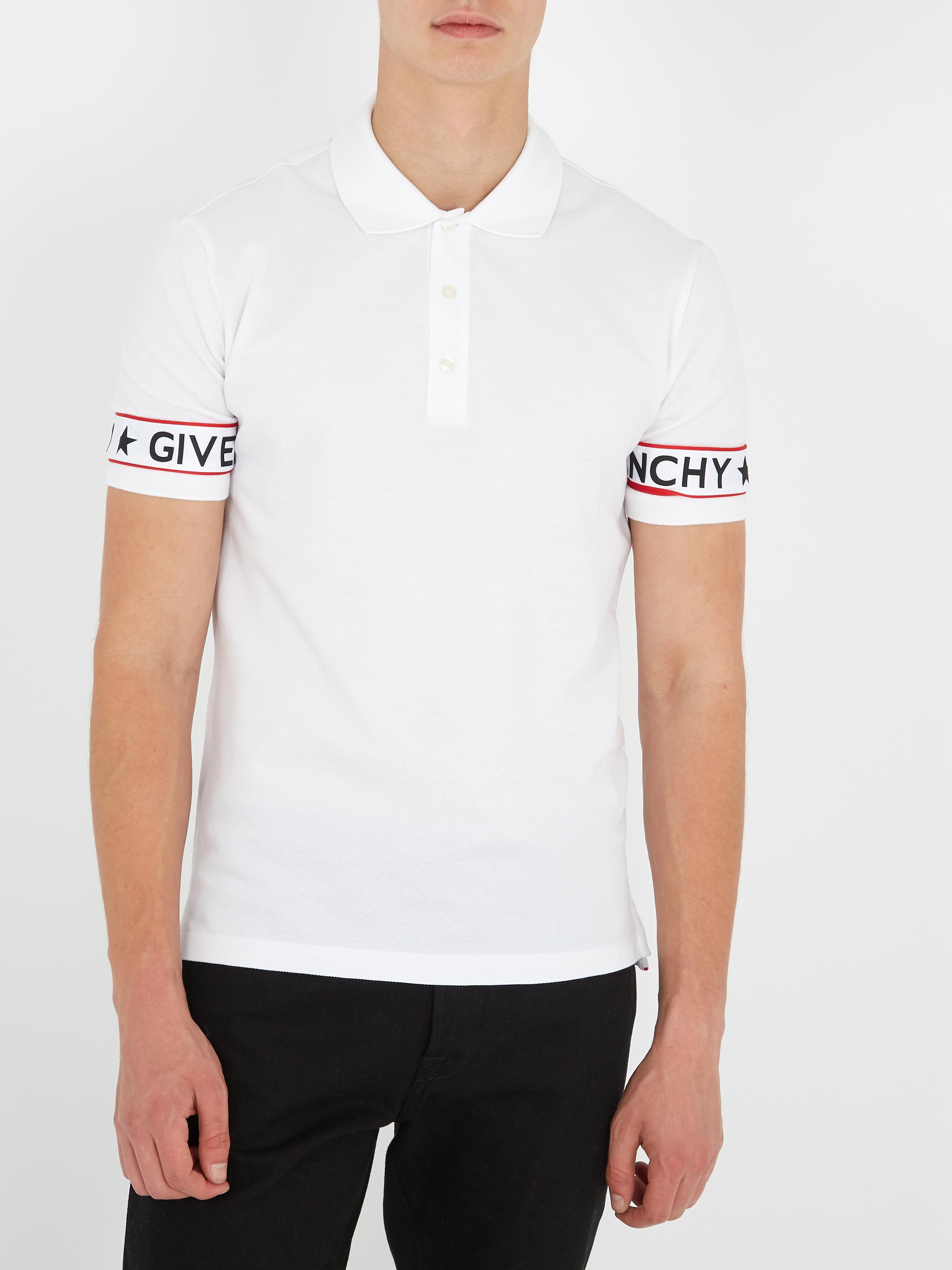 Download Givenchy Cuban-fit Logo-print Cotton-piqué Polo Shirt in ...