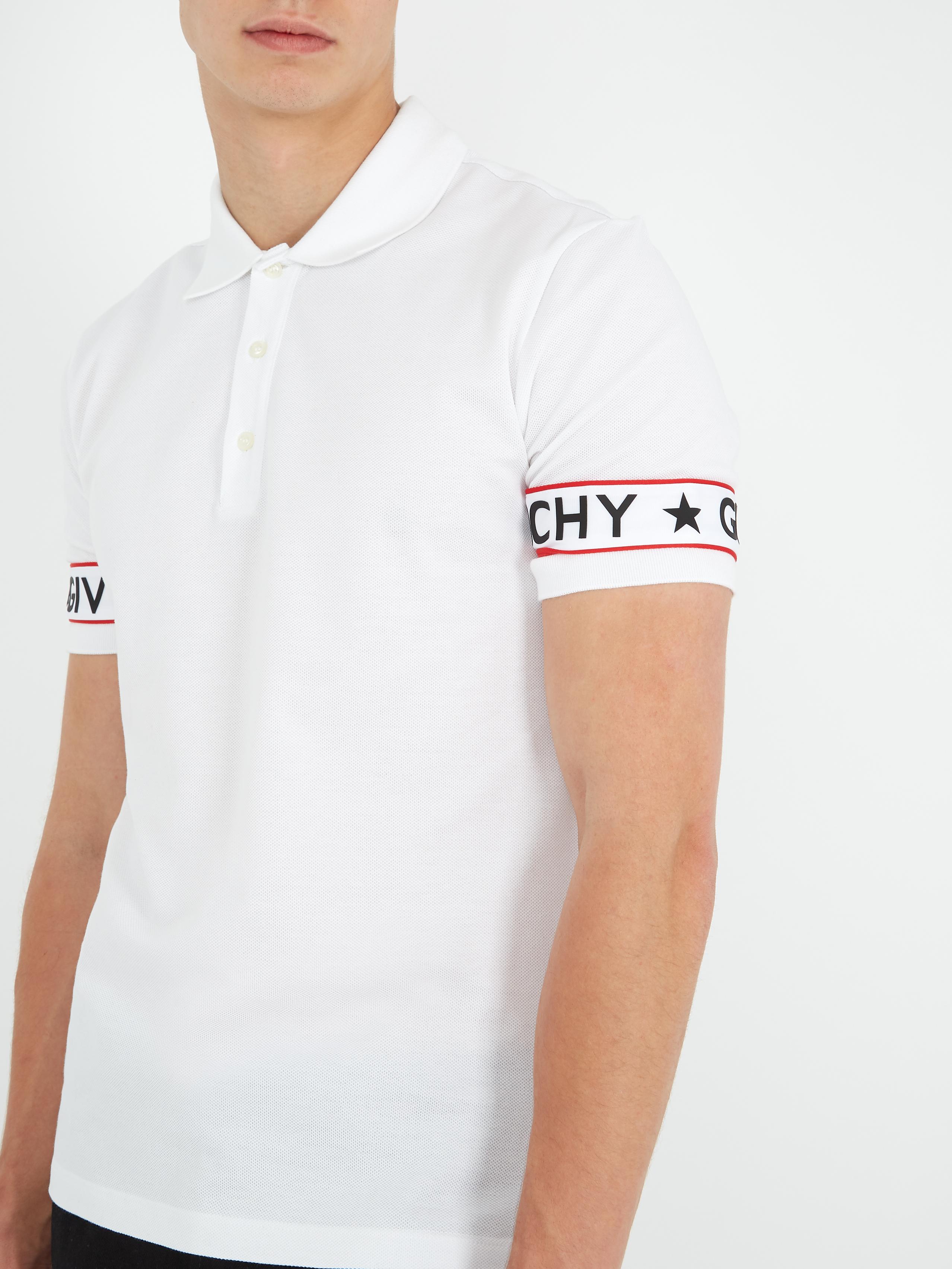 Download Givenchy Cuban-fit Logo-print Cotton-piqué Polo Shirt in ...